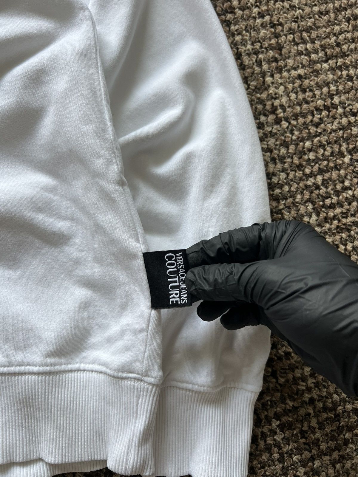 Versace Jeans Couture Versace Jeans Couture Big Logo Sweatshirt White Size US S / EU 44-46 / 1 - 6 Thumbnail