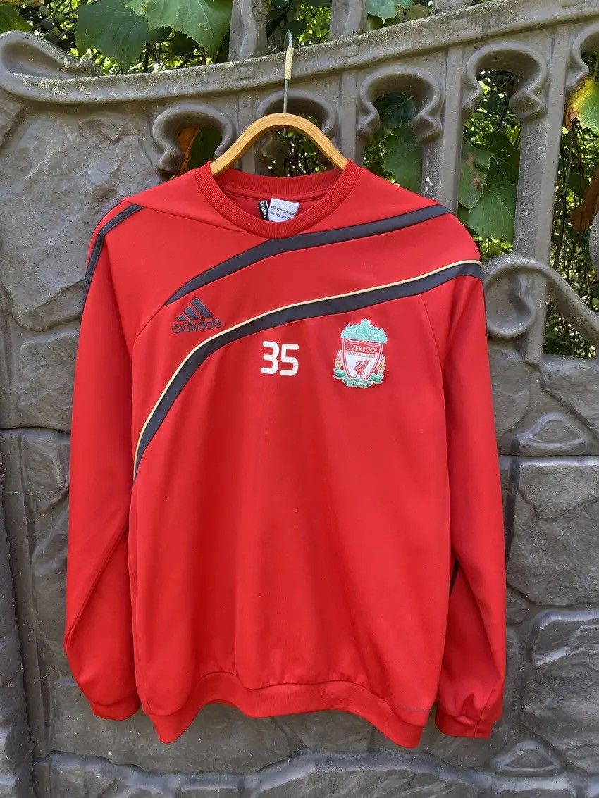 Adidas × Vintage Vintage Adidas Liverpool 2009/2010 Jumper Sweatshirt Size US M / EU 48-50 / 2 - 1 Thumbnail