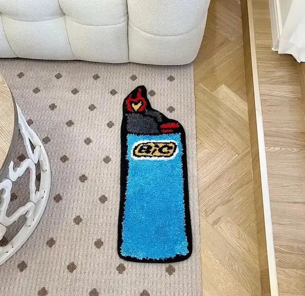 Other Blue Lighter Tufted Rug Art Rug Size ONE SIZE - 1 Thumbnail