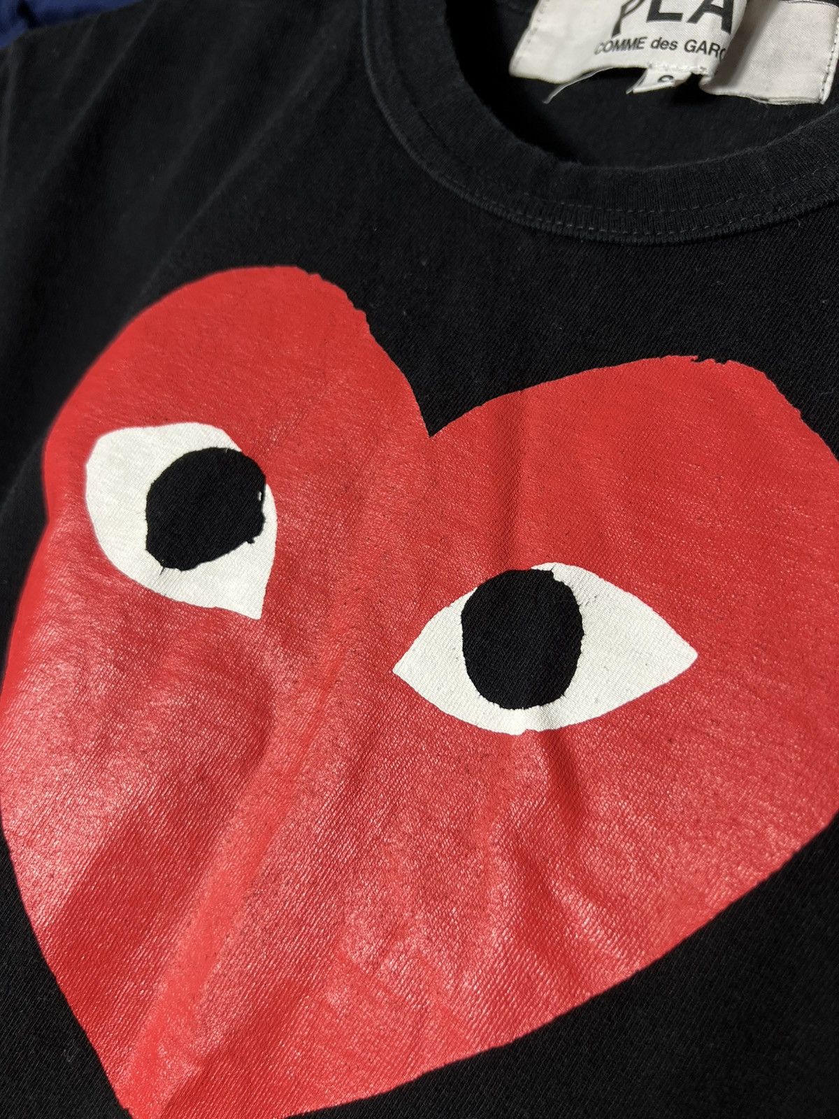 Comme des Garcons CDG Comme des Garçons Play Black T-Shirt Red Heart Logo Size US S / EU 44-46 / 1 - 5 Thumbnail