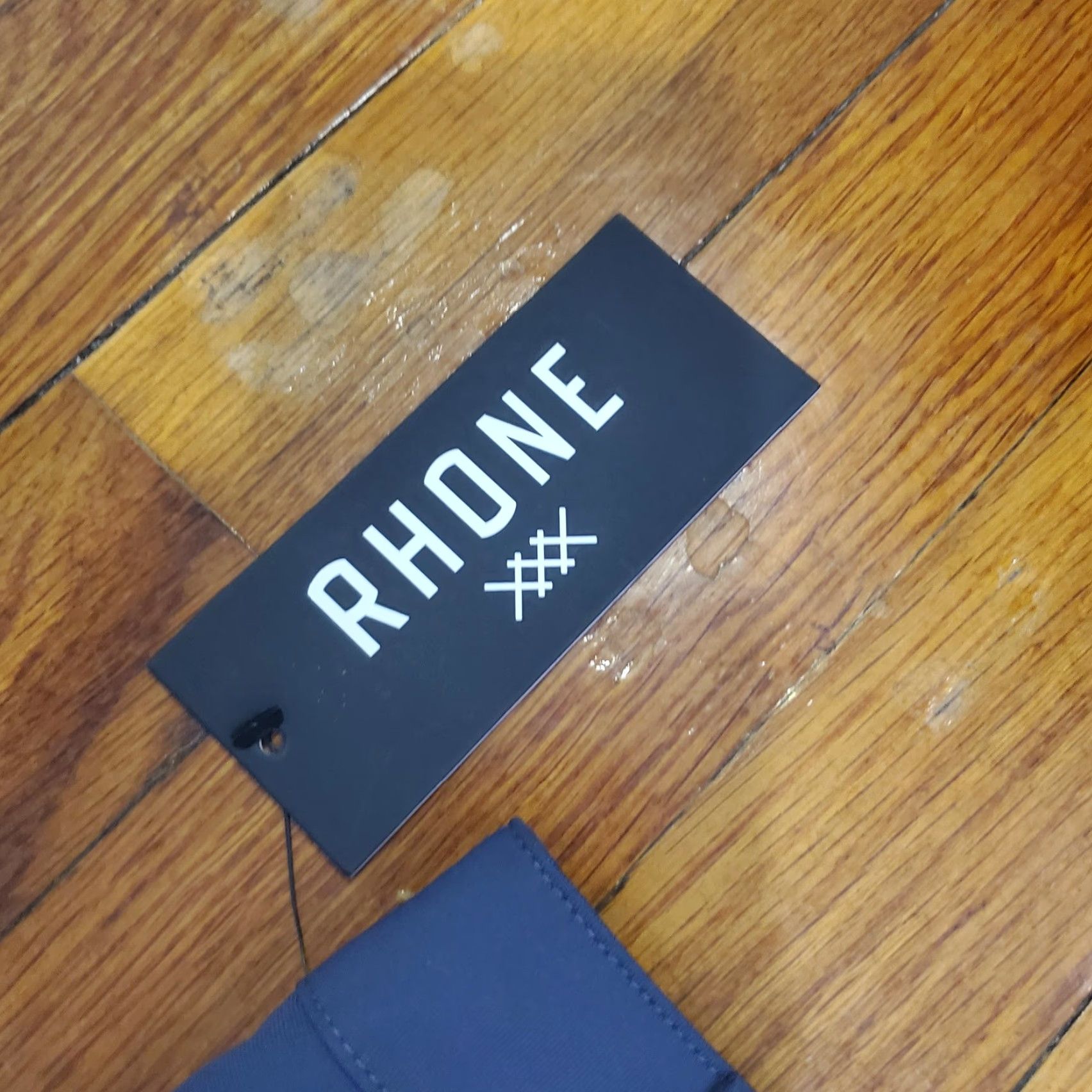 Rhone Rhone Commuter Pants Slim Chino 33x33 Blue Mens Zip Pocket Flex-Knit Tech Tapered Front Size US 33 - 4 Thumbnail
