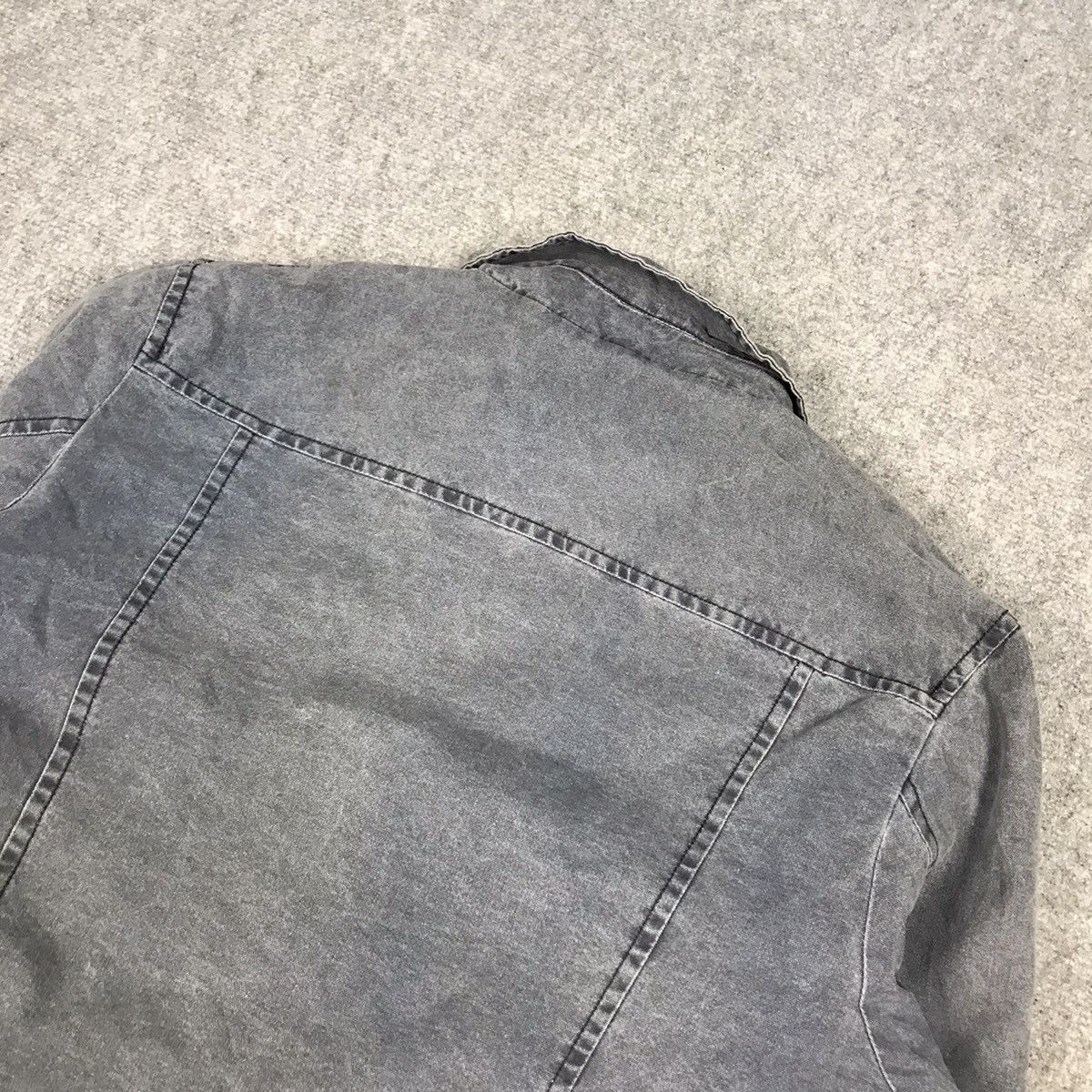 Dolce & Gabbana × Vintage OG DOLCE & GABBANA D&G GRAY BLUE SUN FADED BUTTON JACKET Size US M / EU 48-50 / 2 - 9 Thumbnail