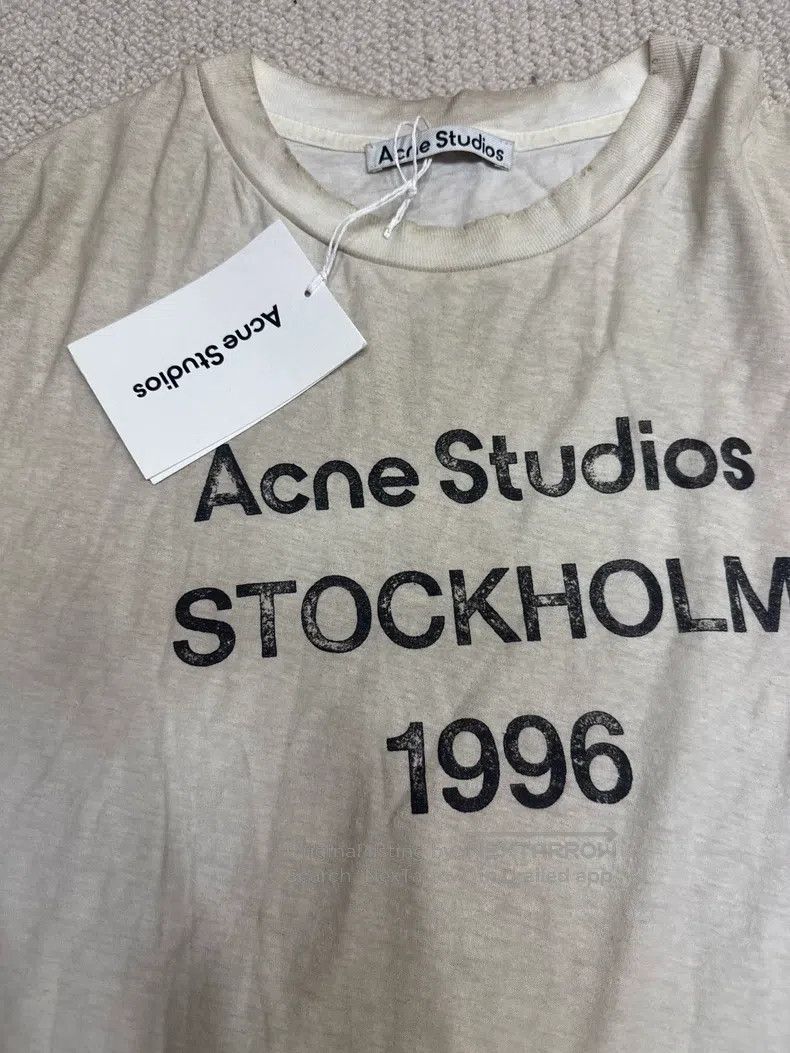 Acne Studios Acne Studios 1996 White Mud Dyed Short Sleeve Size S / US 4 / IT 40 - 2 Thumbnail
