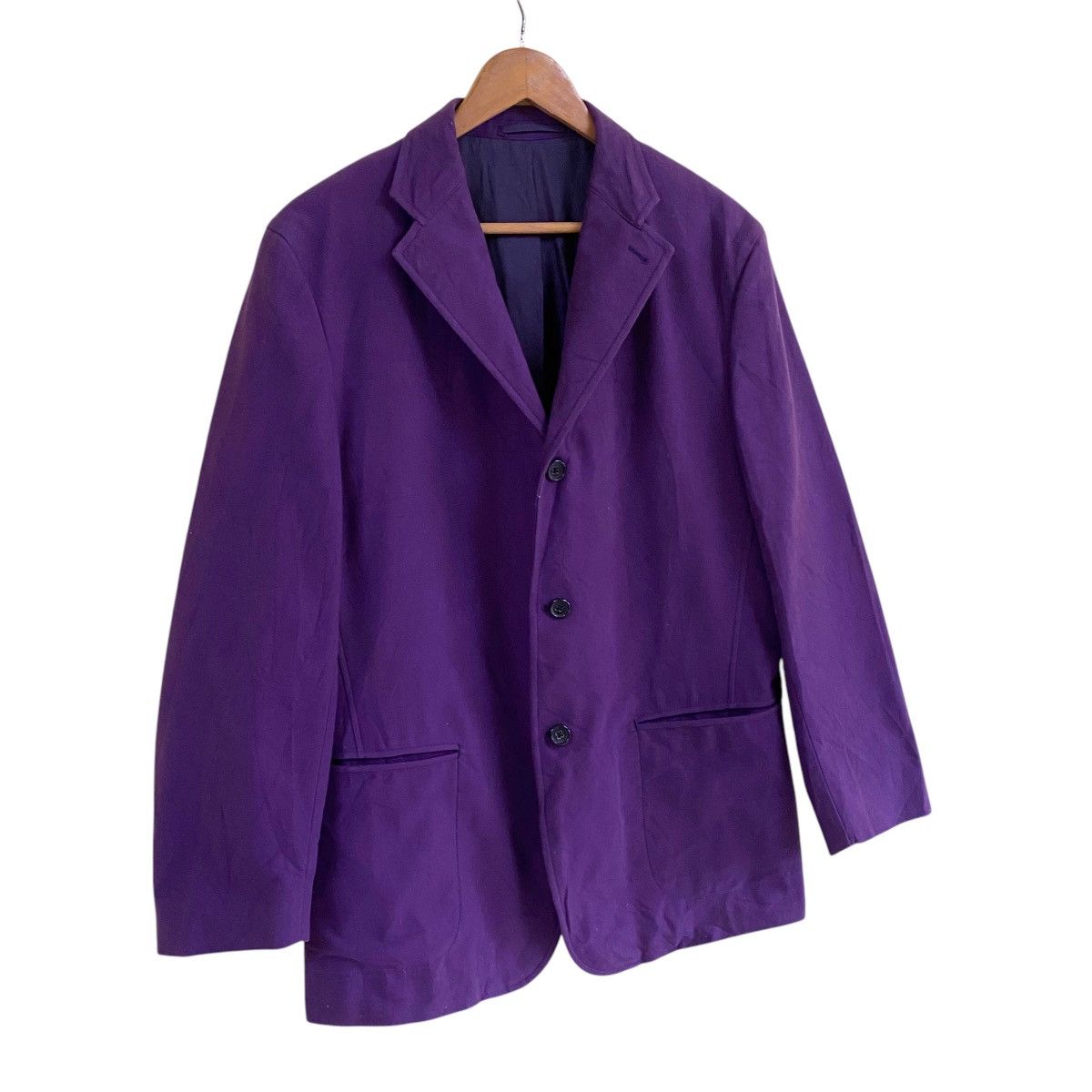 Jil Sander 💥 JIL SANDER AW11 MOLESKIN PURPLE JACKET JOKER STYLE Size US L / EU 52-54 / 3 - 3 Thumbnail