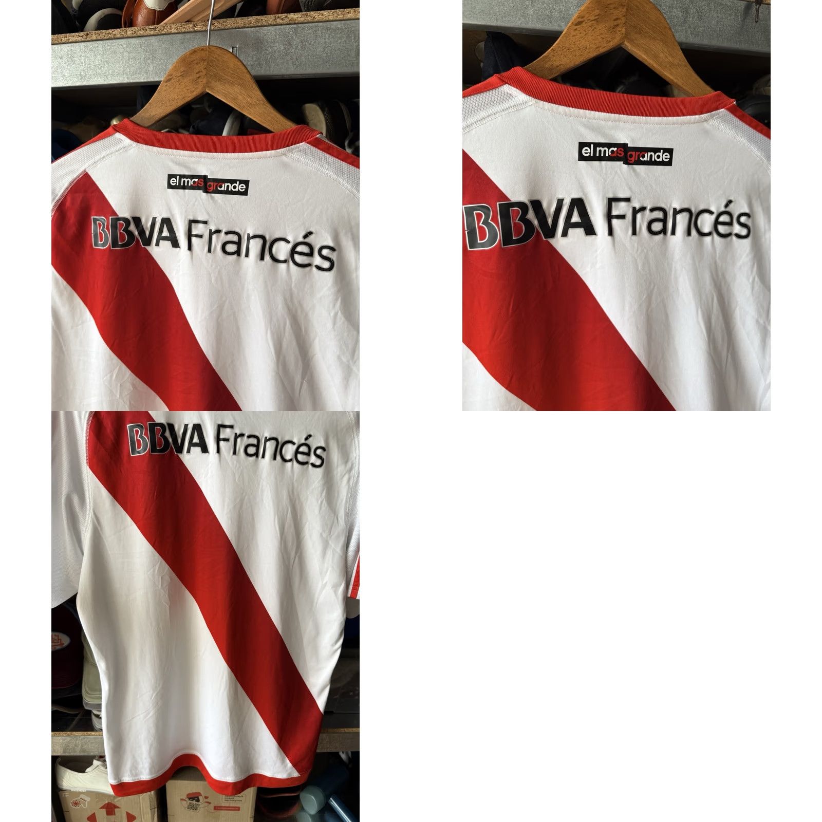 Adidas RIVER PLATE adidas BS4088 2016 2017 HOME FOOTBALL SHIRT SOCCER JERSEY MENS L Red Shirt Size US L / EU 52-54 / 3 - 9 Thumbnail