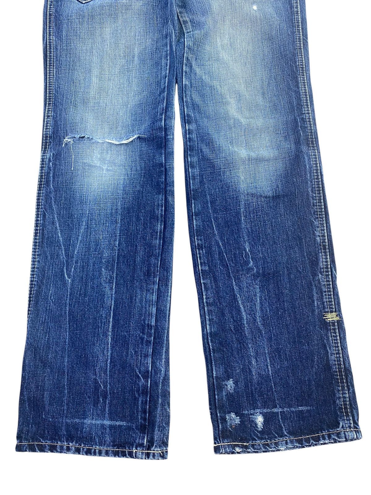 Levi's Levi’s Blue Wash Distressed Style Wide Leg Jeans Size US 31 - 11 Thumbnail
