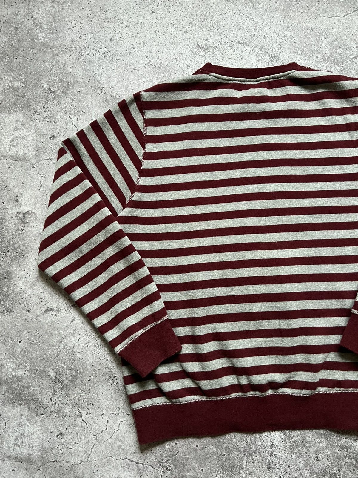 Stussy × Vintage Stussy Striped Sweatshirt Big Logo Men's Size US M / EU 48-50 / 2 - 11 Thumbnail