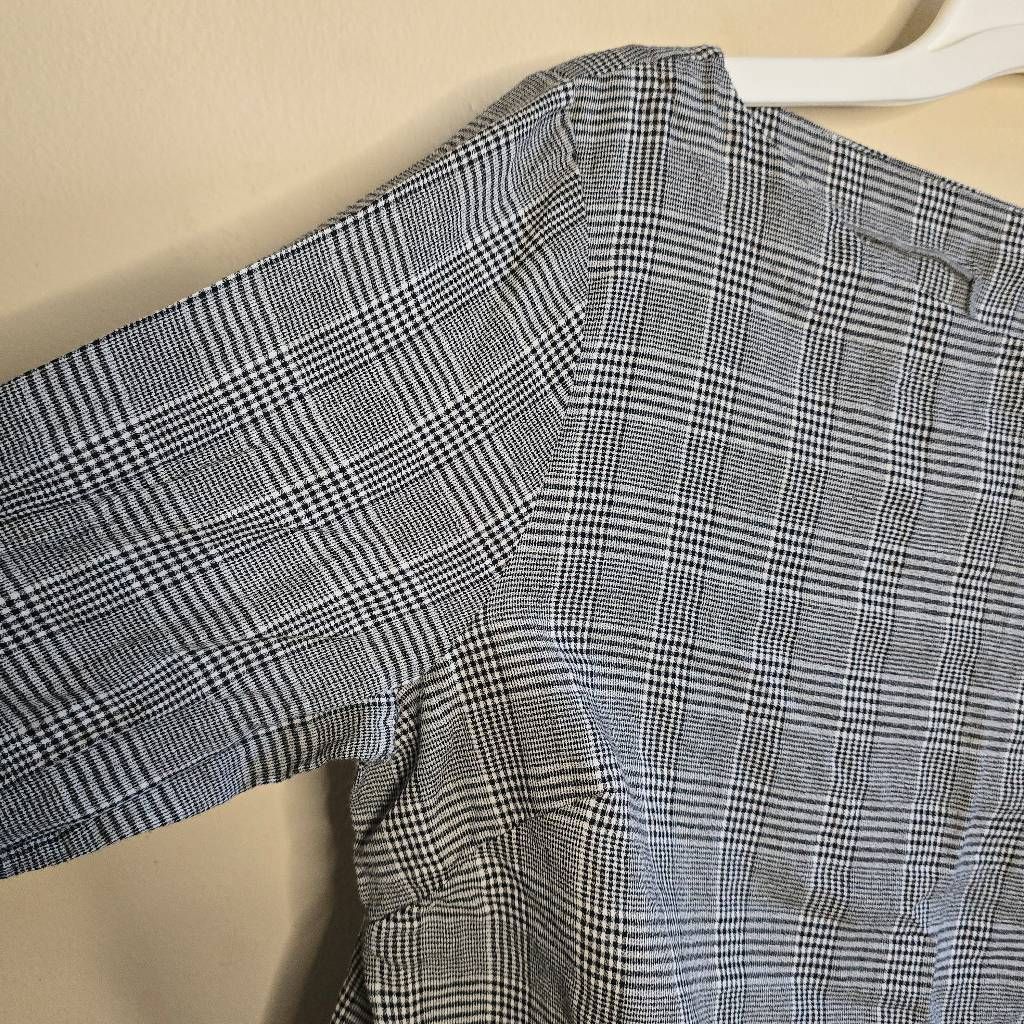 Laundry by Shelli Segal Laundry by Shelli Segal Plaid Bell Sleeve Top Womens Large 100% Cotton Blouse Size L / US 10 / IT 46 - 8 Thumbnail