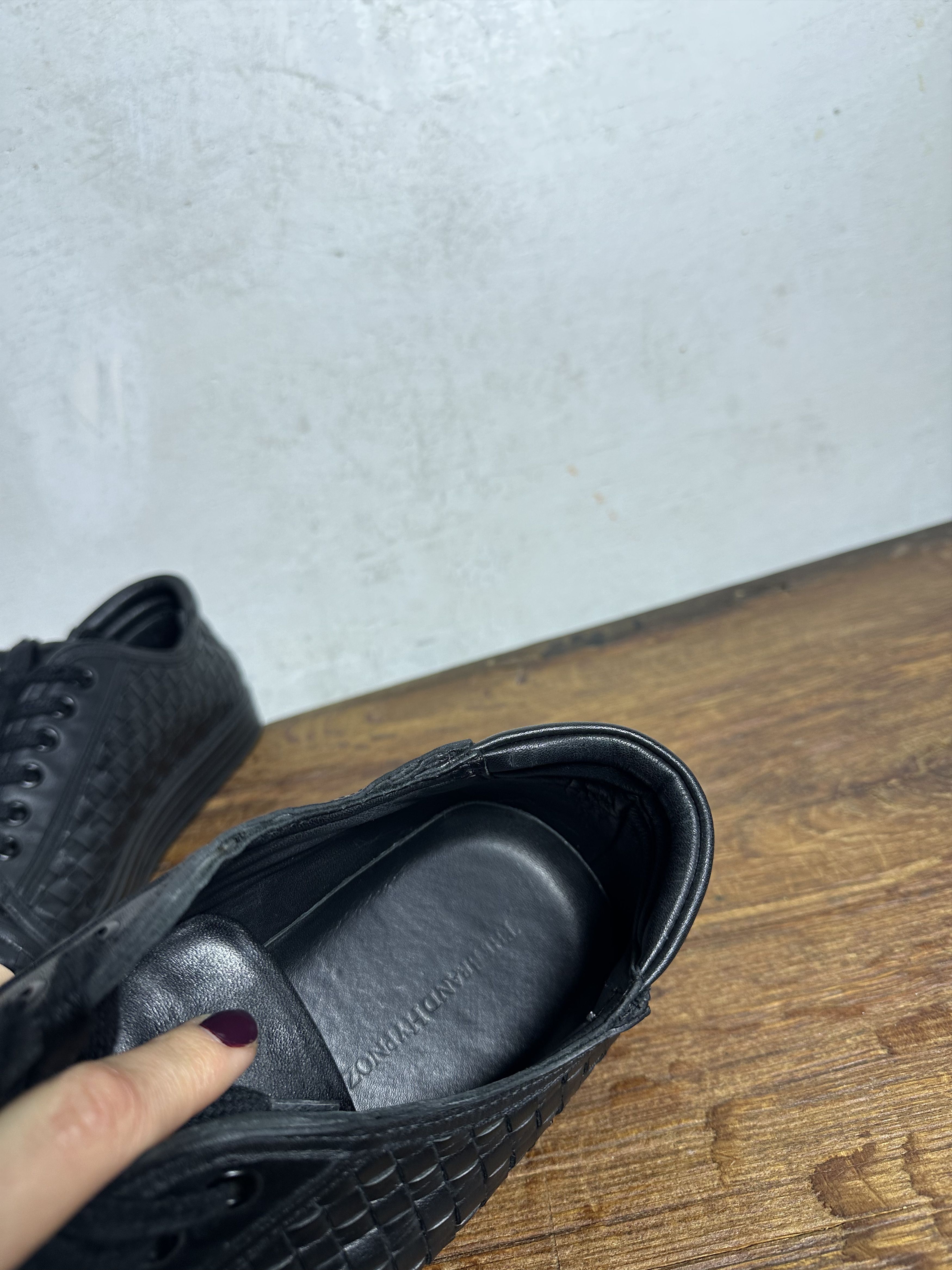 Handmade Custom Made Hypnoz Intrecciato Leather Sneakers Size US 11 / EU 44 - 11 Thumbnail