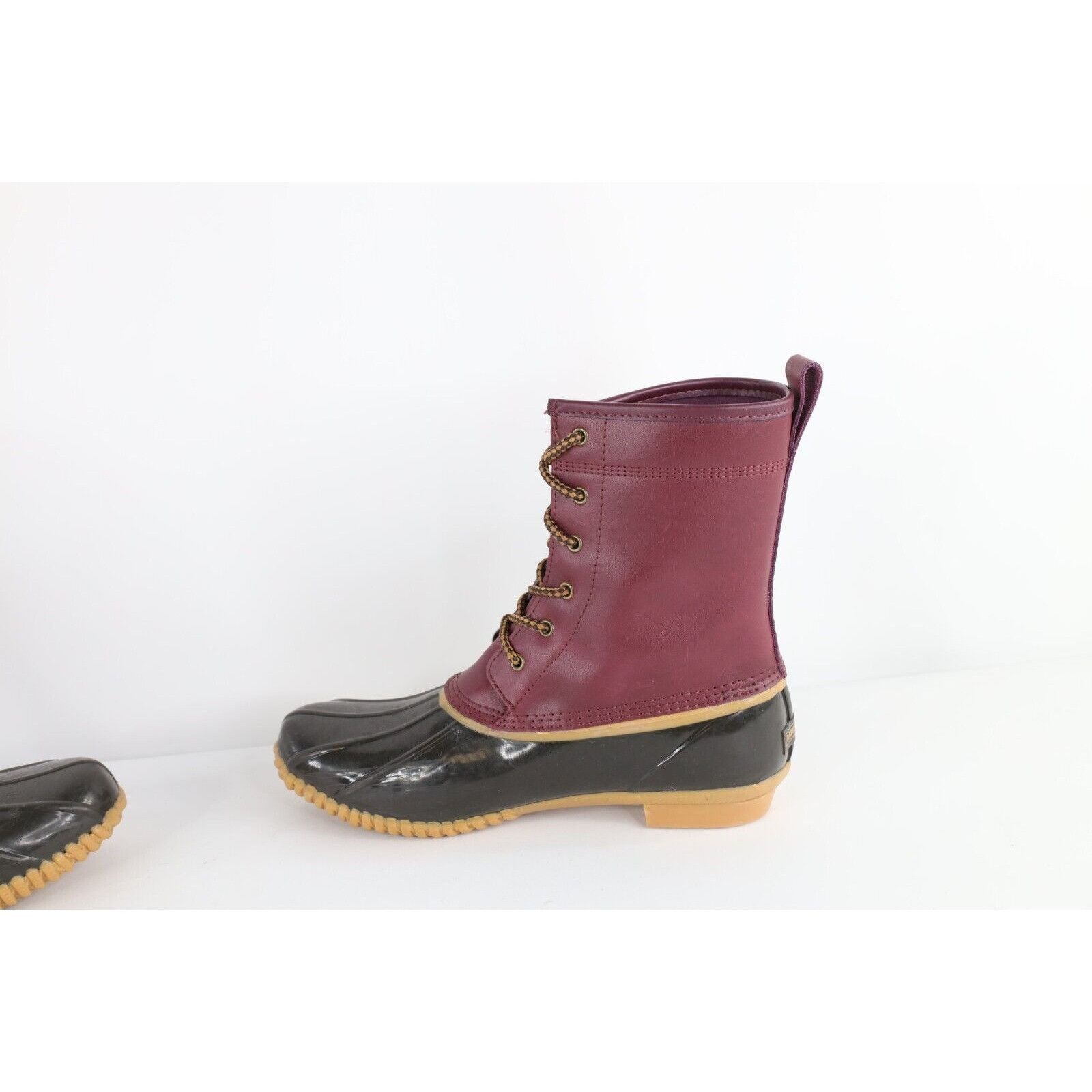 Lands' End Vintage Lands End Waterproof Leather Rubber Duck Boots Size US 10 / IT 40 - 6 Thumbnail