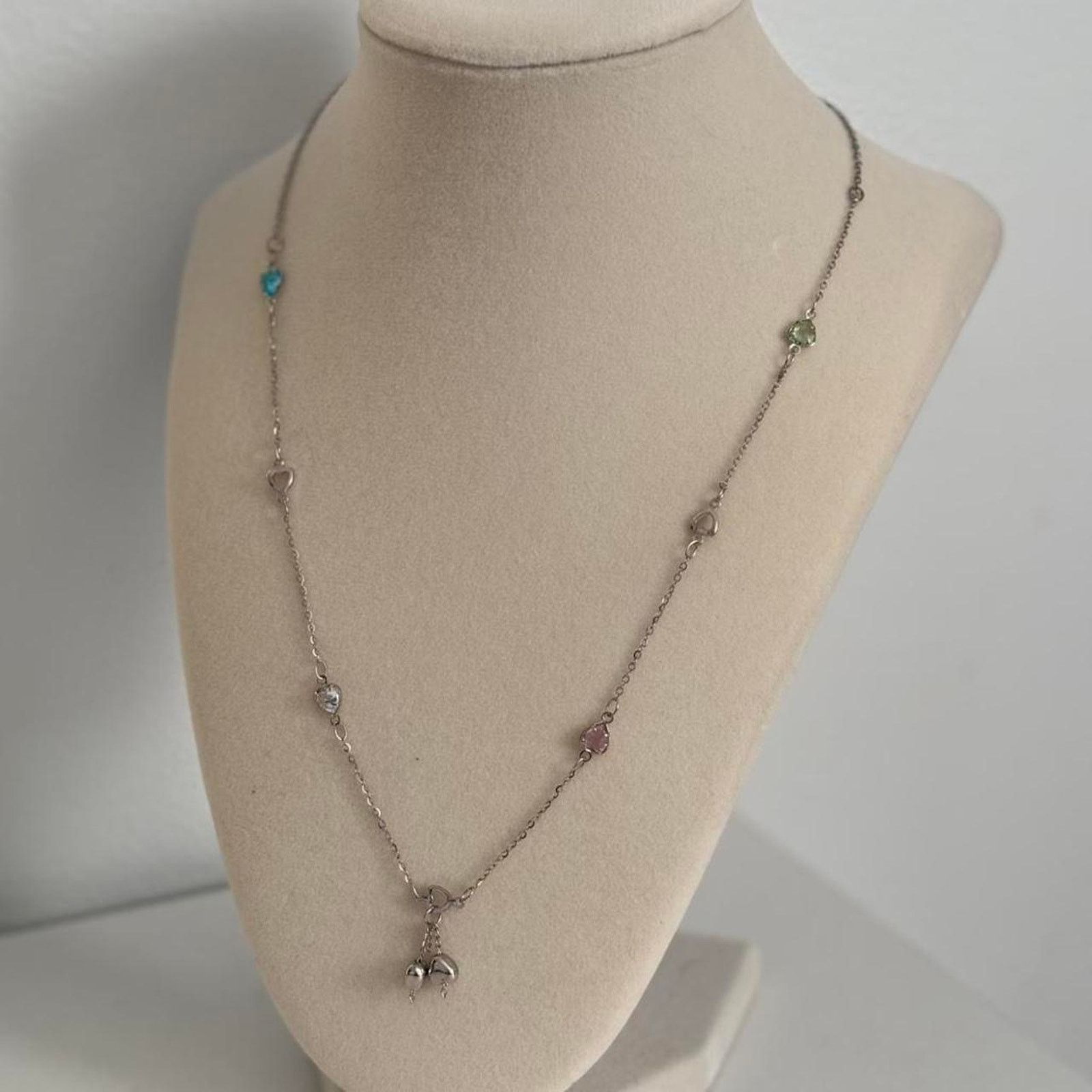 Other Silver Necklace Multicoloured Beads Charms Pendant Colorful Size ONE SIZE - 3 Thumbnail