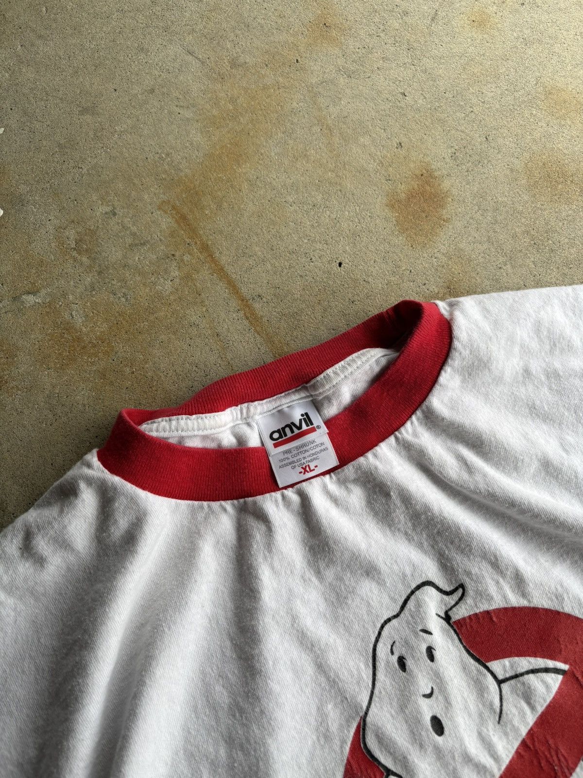 Other Vintage Early 2000s Ghostbusters Logo Boxy White Ringer Tee Size US XL / EU 56 / 4 - 4 Thumbnail