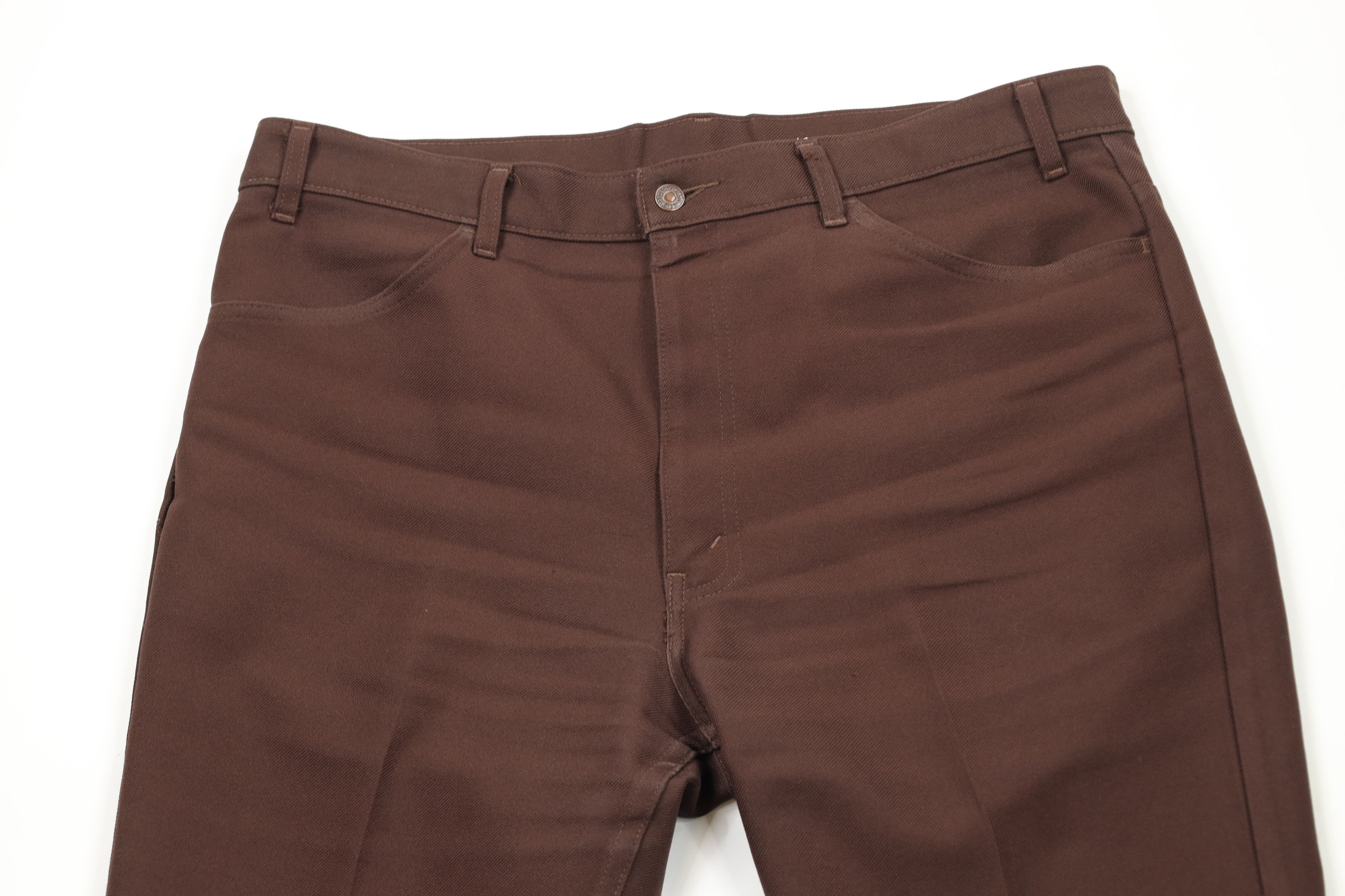 Levi's × Vintage Vintage Y2K 2001 Levis Wide Leg Bell Bottoms Pants Brown Size US 40 / EU 56 - 2 Thumbnail