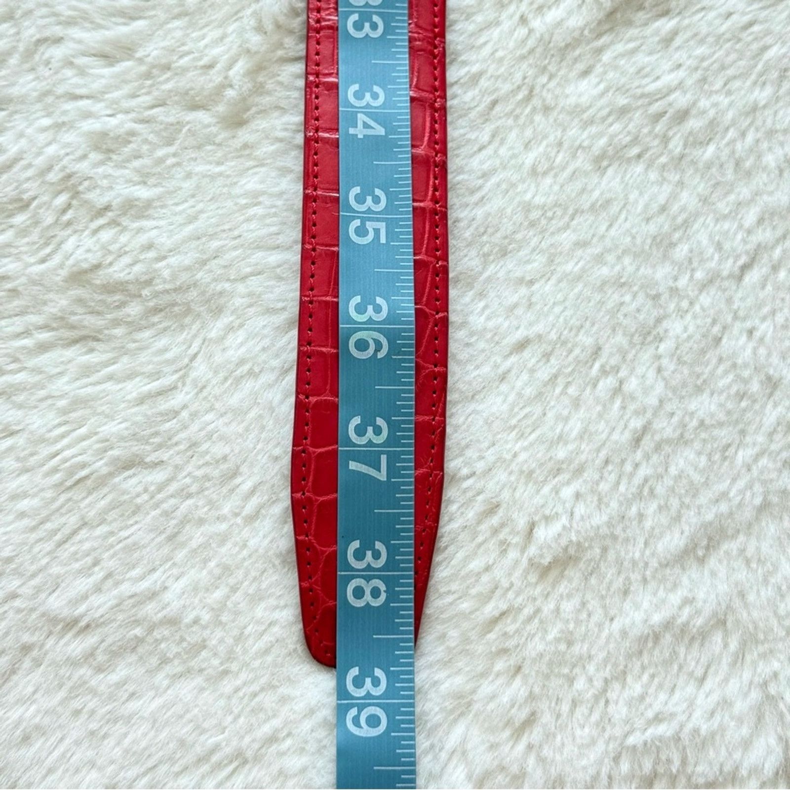 Other House of Fleming red alligator skin women belt Authentic Size ONE SIZE - 5 Thumbnail
