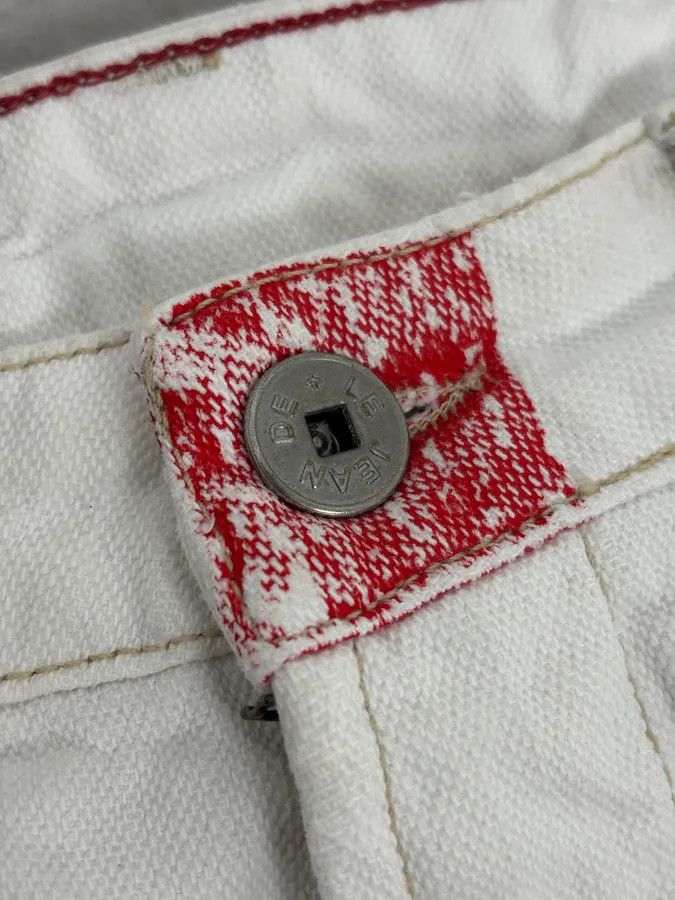 Marithe + Francois Girbaud 2000s Marithé + François Girbaud White Denim Jeans Size US 33 - 8 Thumbnail
