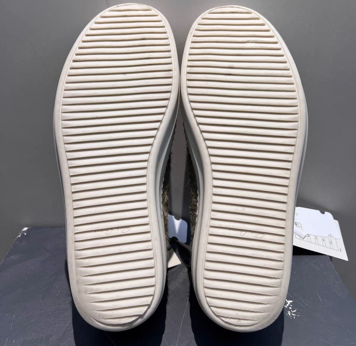 Rick Owens Rick Owens Rare Low-Top Mint Green Pony Hair Sneakers Size US 11 / EU 44 - 3 Thumbnail