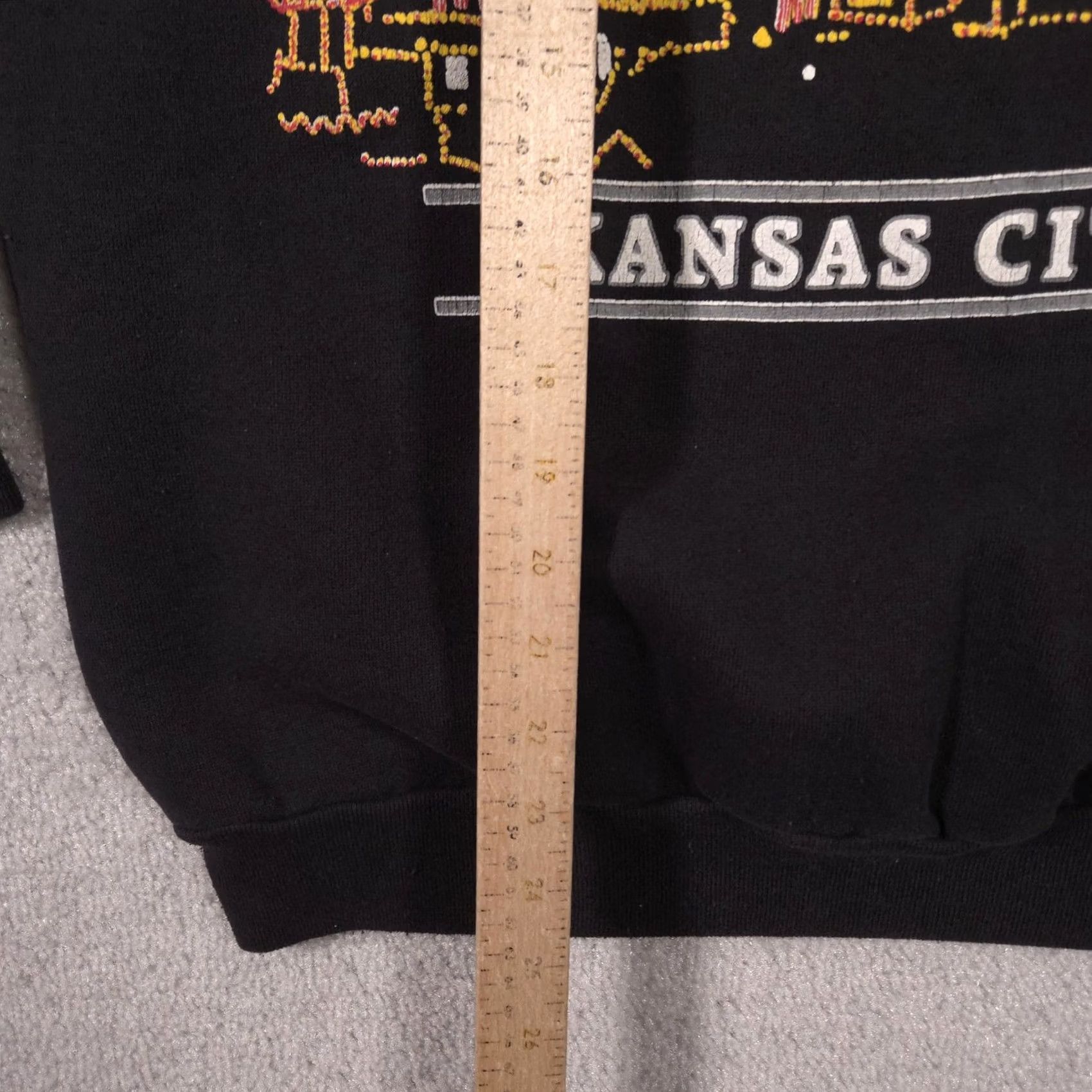 Vintage VINTAGE Artex Sweatshirt Mens L Black City Theme Kansas City 90s Graphic Print Crew Neck Pullover Size US L / EU 52-54 / 3 - 7 Thumbnail