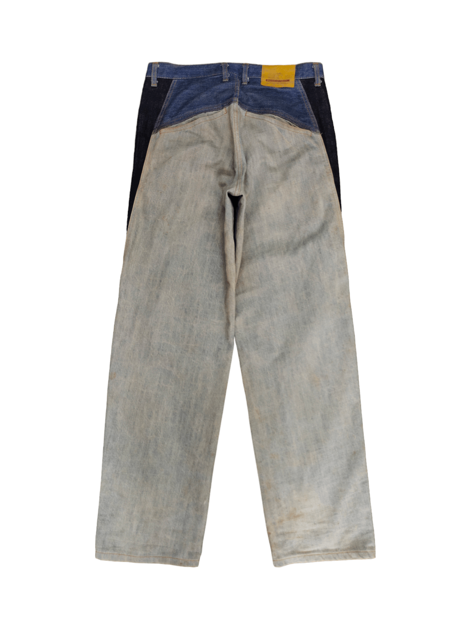 Comme des Garcons × Undercover Baggy Jean Mackdaddy Japan Tri Color Wide Leg Denim Y2k Jnco Size US 32 / EU 48 - 10 Thumbnail
