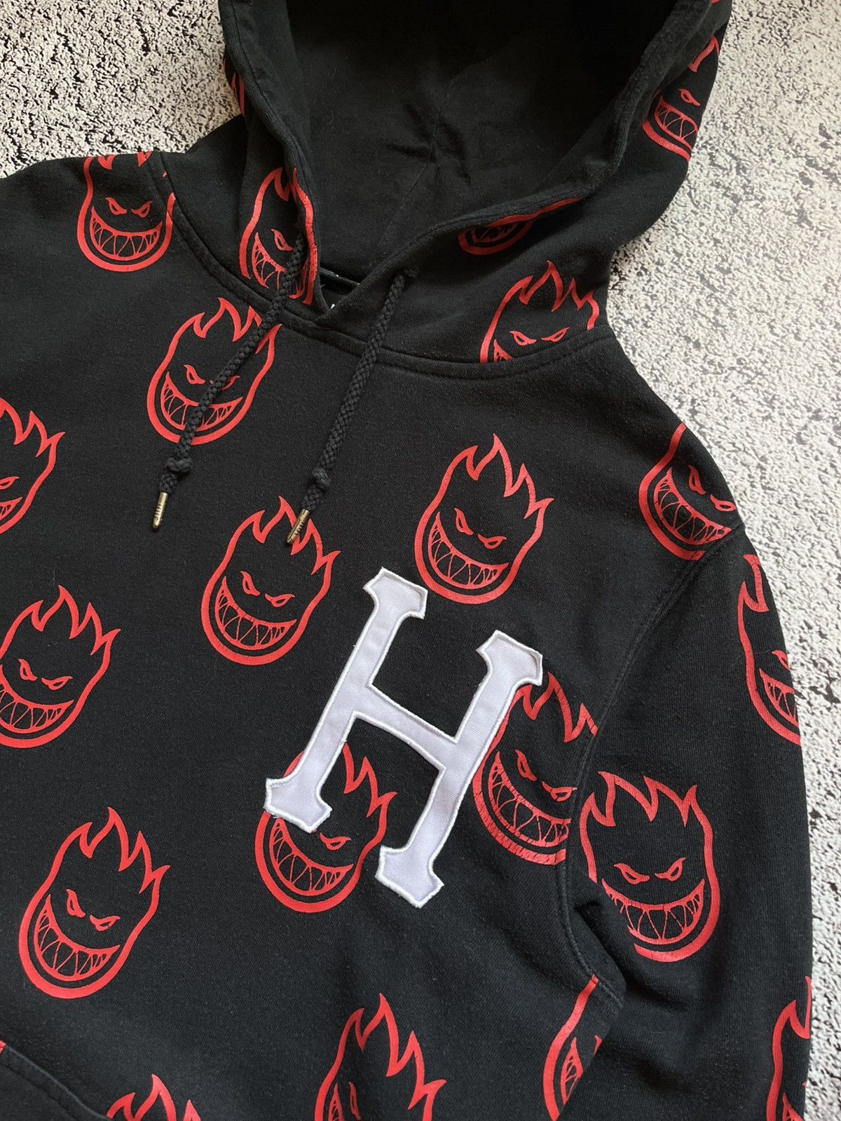 Huf HUF x Spitfire All Over Flame Logo Hoodie Size S Size US S / EU 44-46 / 1 - 6 Thumbnail