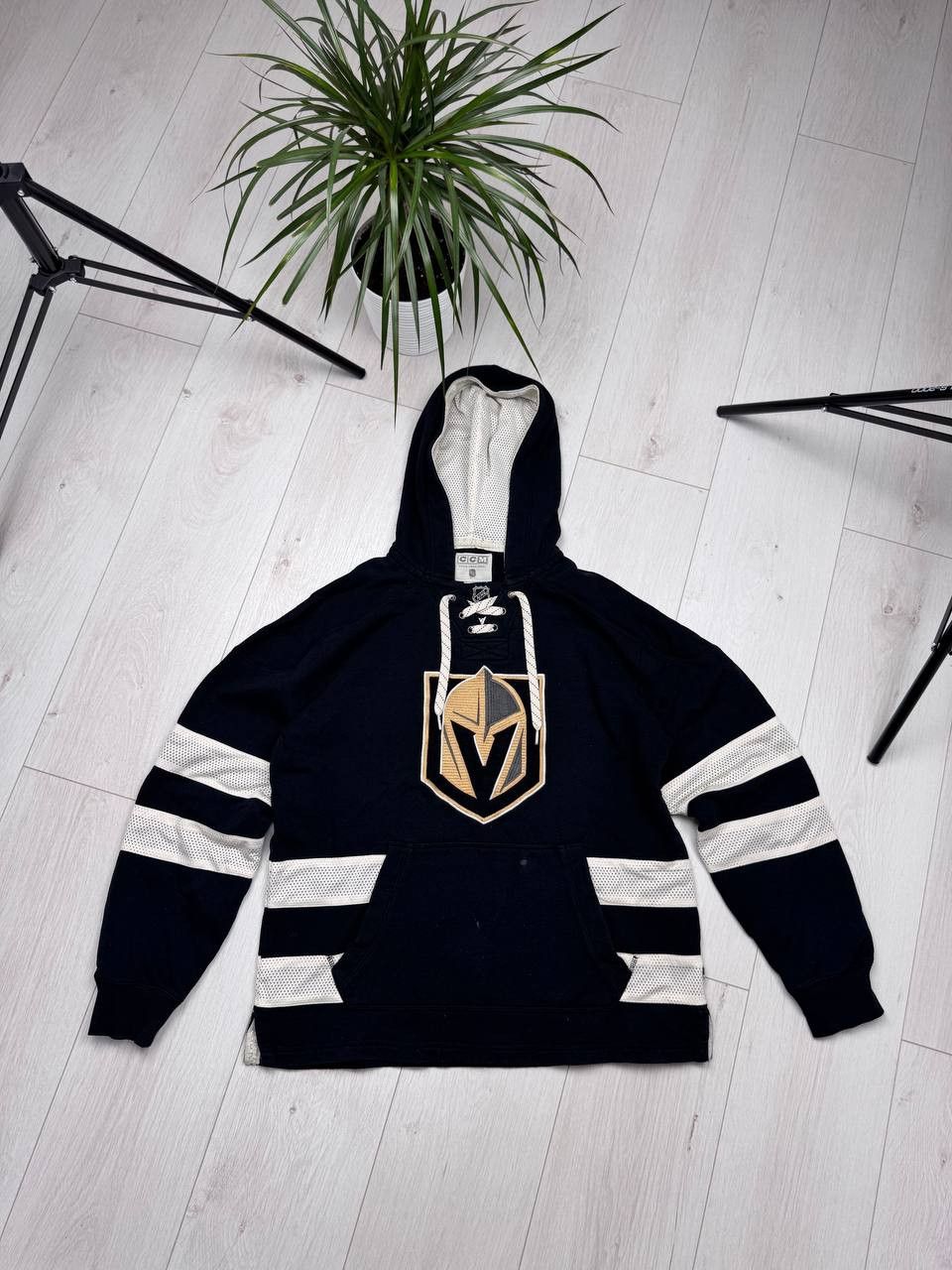 Ccm × NHL CCM Vintage Vegas Golden Knights Jersey Style Sweatshirt Size US M / EU 48-50 / 2 - 1 Thumbnail