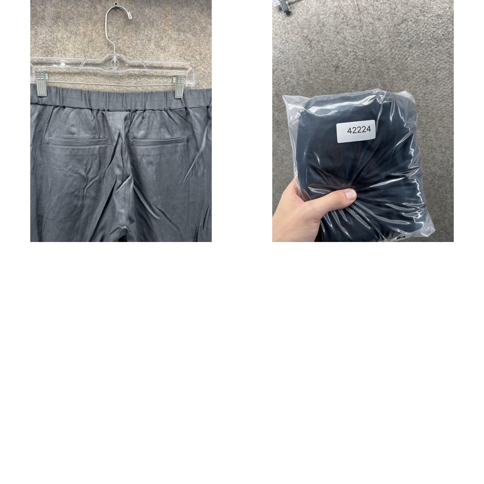 J. Jill J Jill Pants Womens Medium Black Satin Wide Leg Elastic Waist Pull On Trousers Size 32" / US 10 / IT 46 - 8 Thumbnail