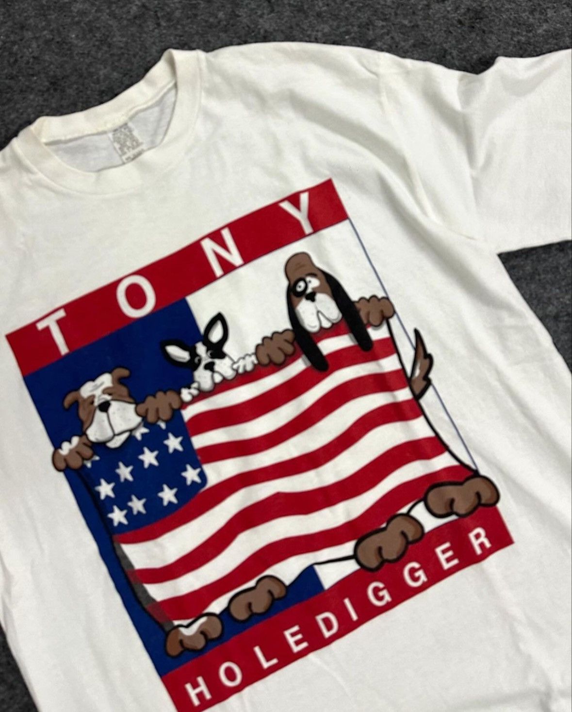 Tommy Hilfiger × Vintage PARODY TOMMY HIFLIGER VINTAGE TEE Size US XL / EU 56 / 4 - 1 Thumbnail
