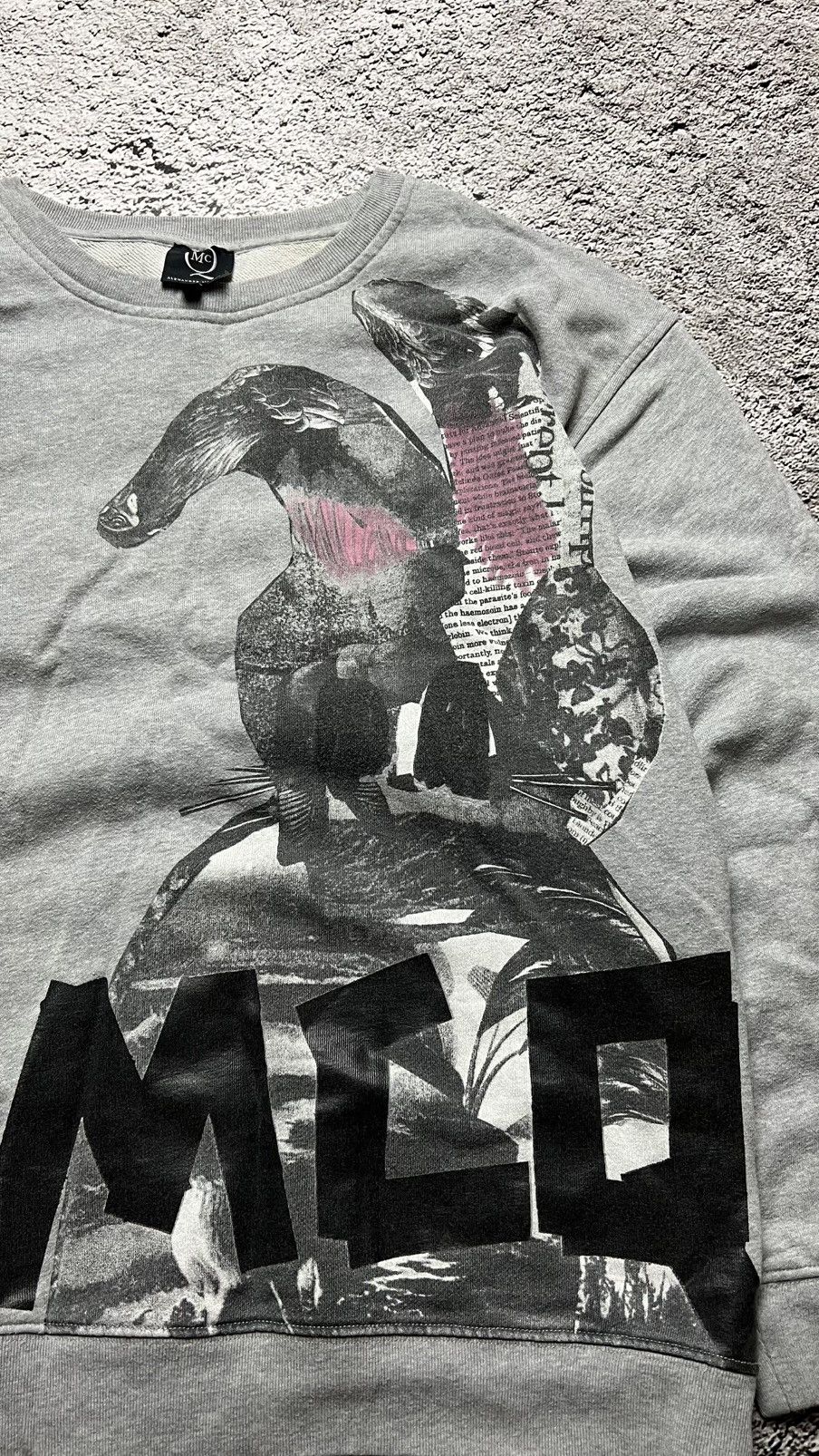 McQ Alexander McQueen Alexander McQueen MCQ bunny spellout rare sweatshirt Size L / US 10 / IT 46 - 3 Thumbnail