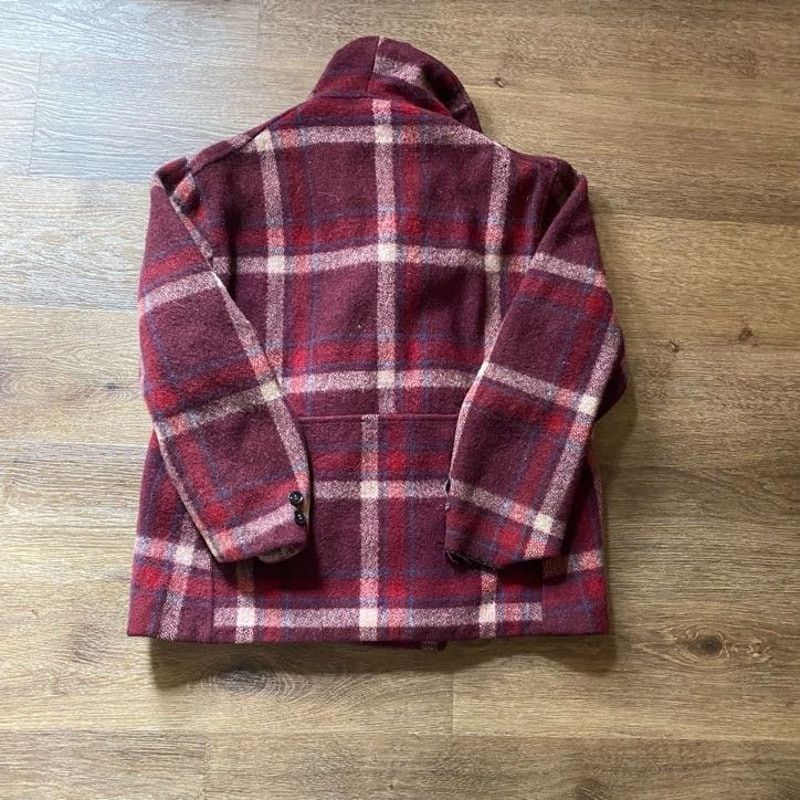 Vintage Vintage 40s/50s Wool Red Plaid Jacket Size US L / EU 52-54 / 3 - 7 Thumbnail