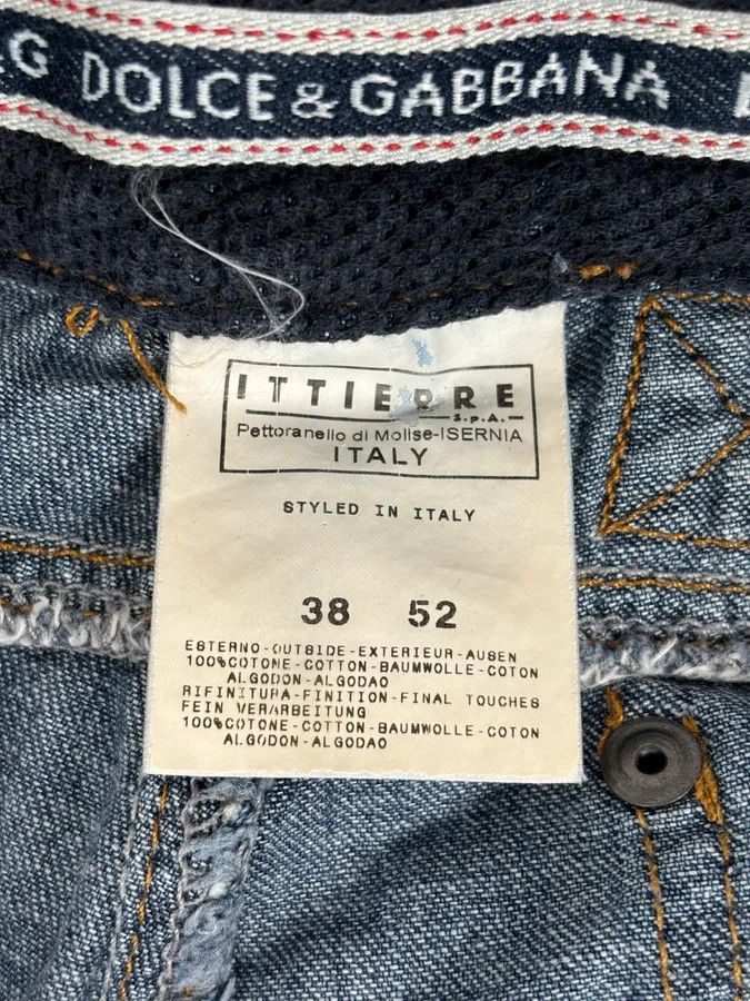 Dolce & Gabbana AW2004 Dolce & Gabbana Navy Denim Cargo Jeans Size US 34 / EU 50 - 12 Thumbnail