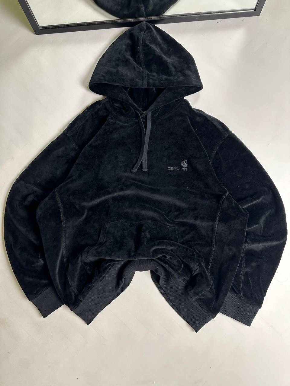 Carhartt Carhartt WIP Velour Hoodie Black Size US XL / EU 56 / 4 - 1 Thumbnail