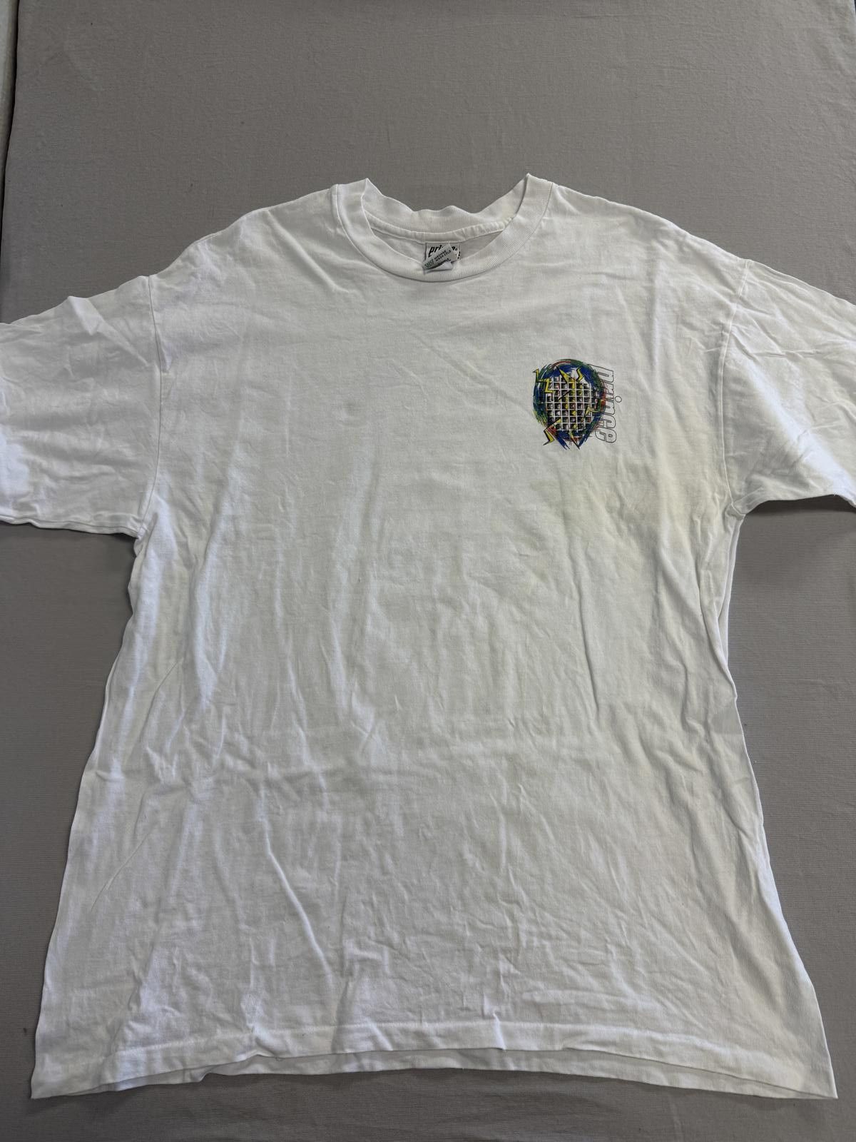 Prince Vintage 90s Prince Tennis Racket T-shirt Art Tee Made in USA Size US XL / EU 56 / 4 - 2 Thumbnail
