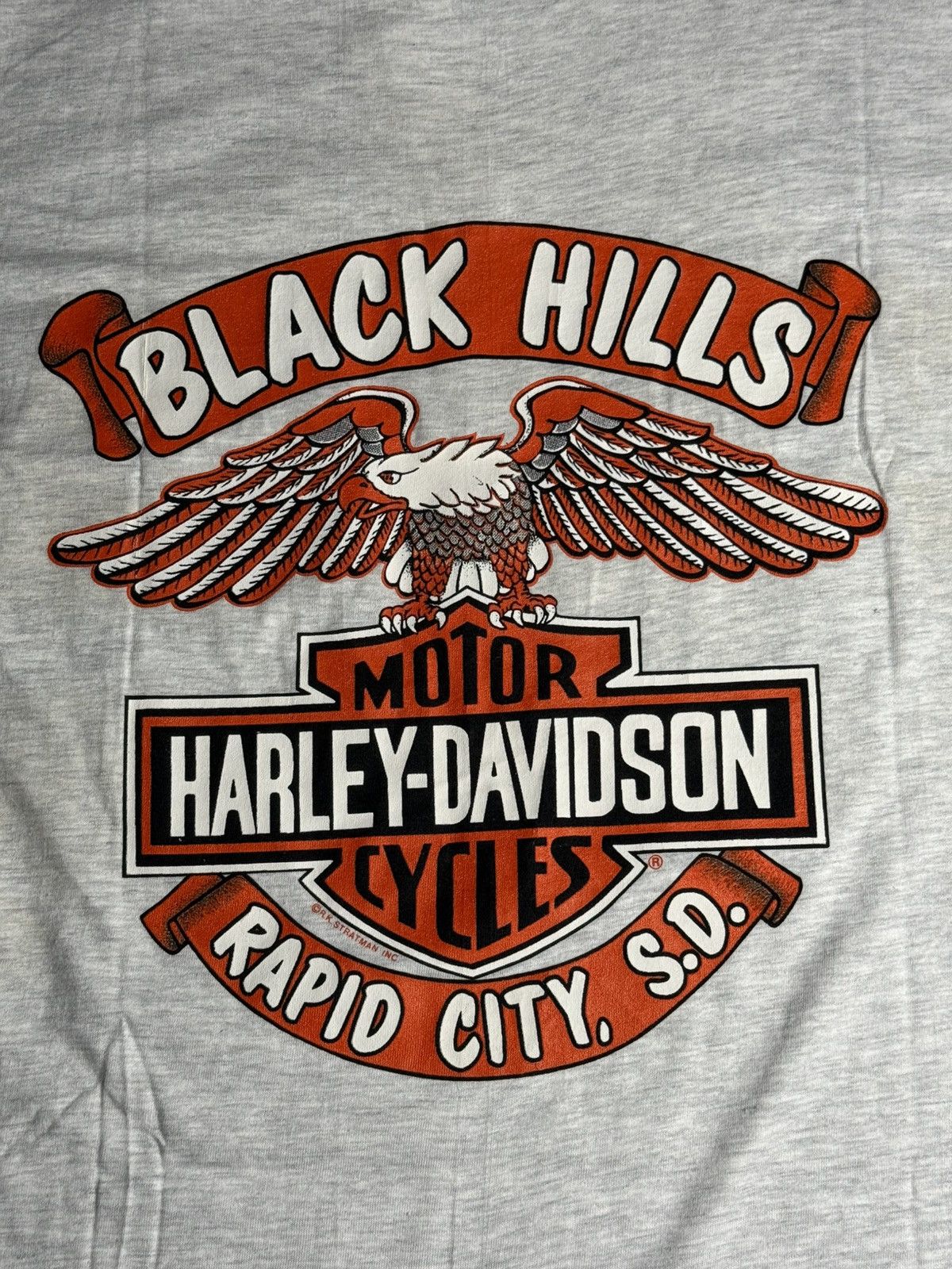 Harley Davidson VINTAGE 1993 SS Harley Davidson Tee "Grey" [L] DEADSTOCK Size US L / EU 52-54 / 3 - 6 Thumbnail
