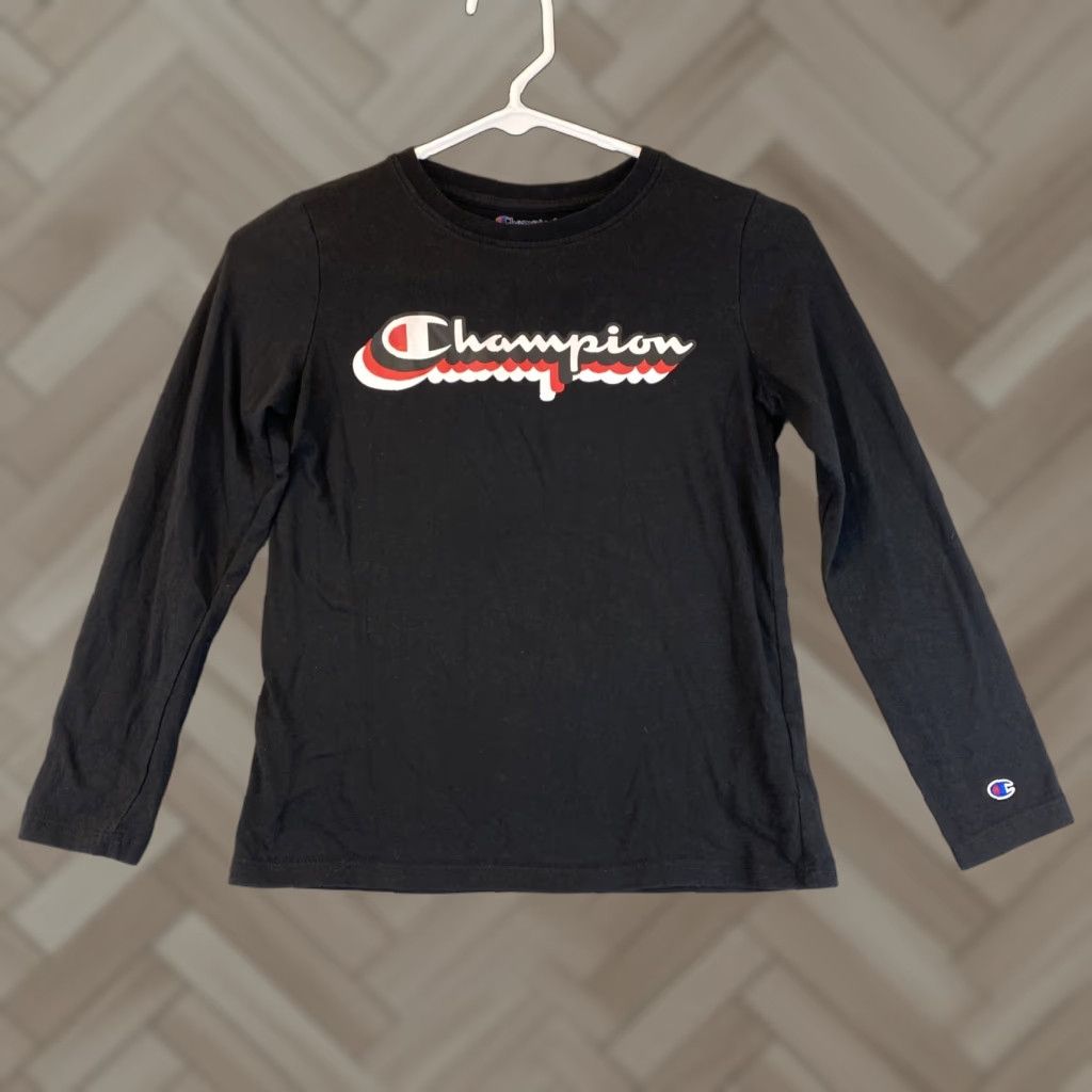 Champion Genuine CHAMPION Girls JR’s Long Sleeve TEE-SHIRT S Black 70-30 Pullover Lightweight Activewear Shirt Womens Girls Size S / US 4 / IT 40 - 1 Thumbnail