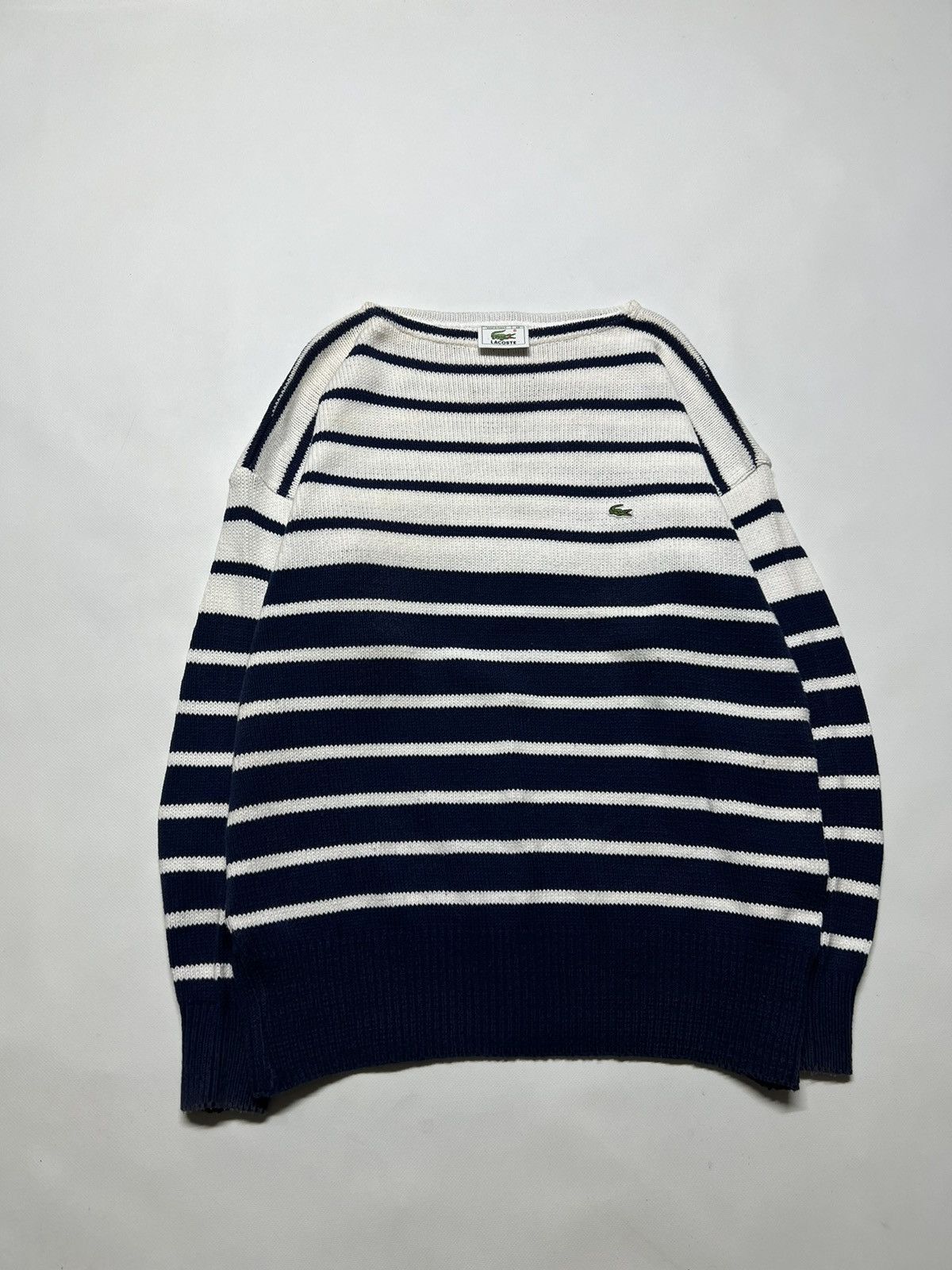 Lacoste × Vintage Vintage Y2k Lacoste Striped Oversized Sweater 90’s Size US M / EU 48-50 / 2 - 3 Thumbnail