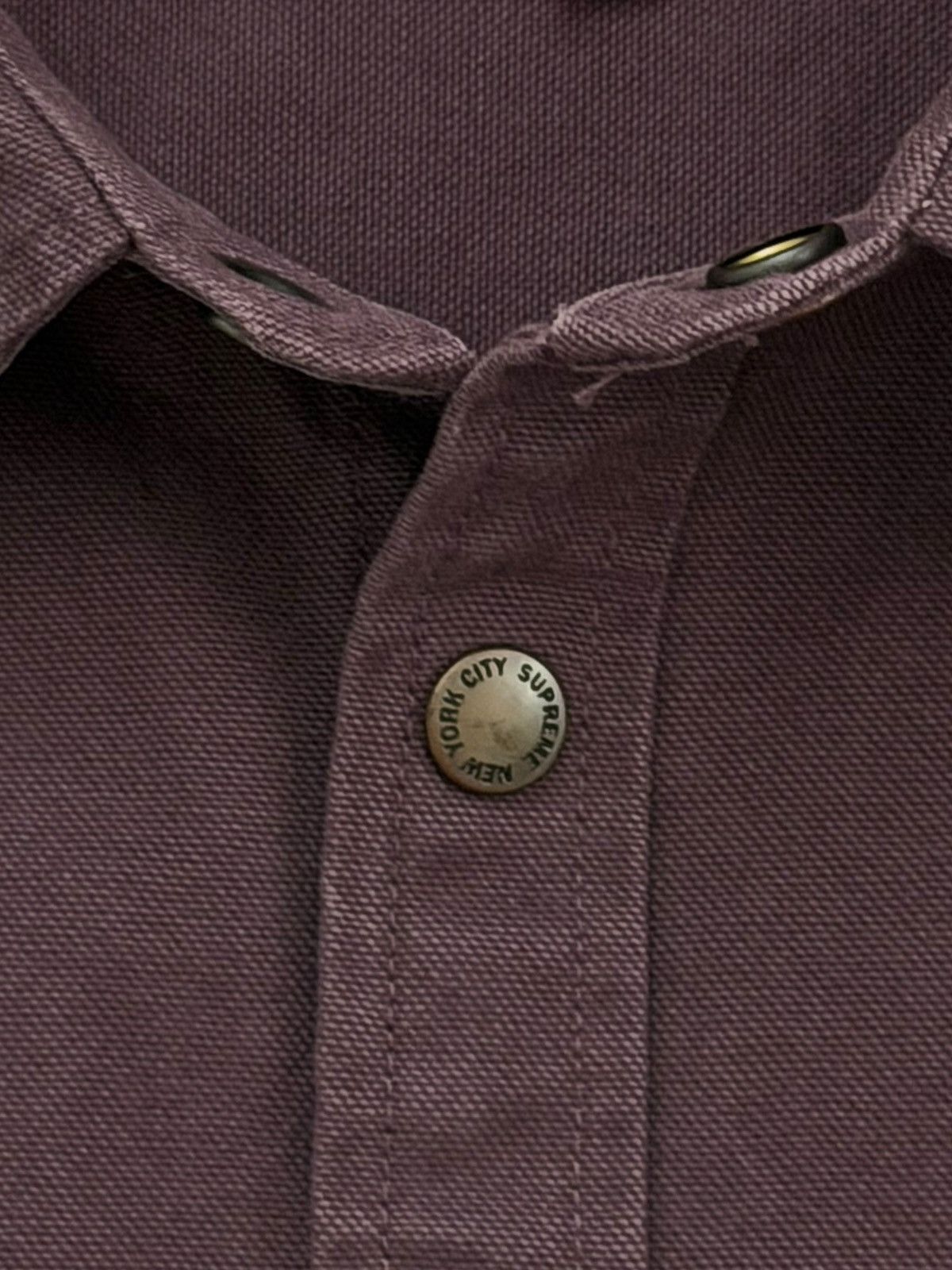 Supreme Supreme FW20 Dusty Purple Logo Taping Work Shirt Size US M / EU 48-50 / 2 - 4 Thumbnail