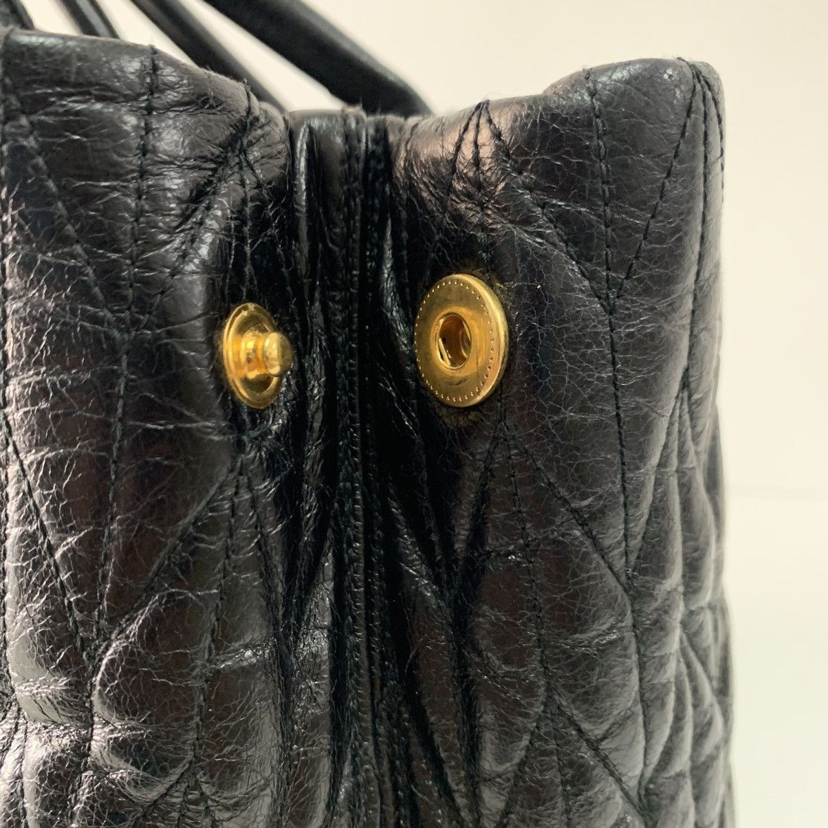 Miu Miu Miu Miu Matelasse Black Leather Shoulder Bag Size ONE SIZE - 9 Thumbnail