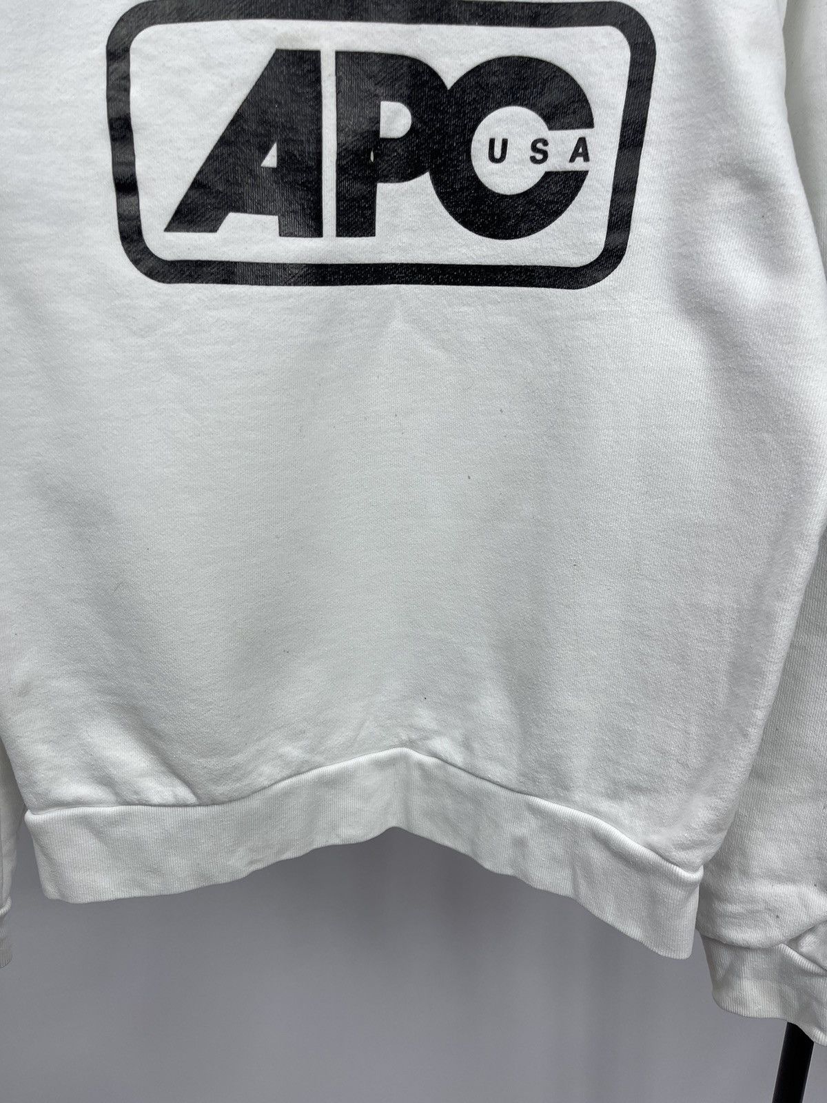 A.P.C. A.P.C. Paris USA Sweatshirt Size XS White Made in USA Logo Size US XS / EU 42 / 0 - 5 Thumbnail