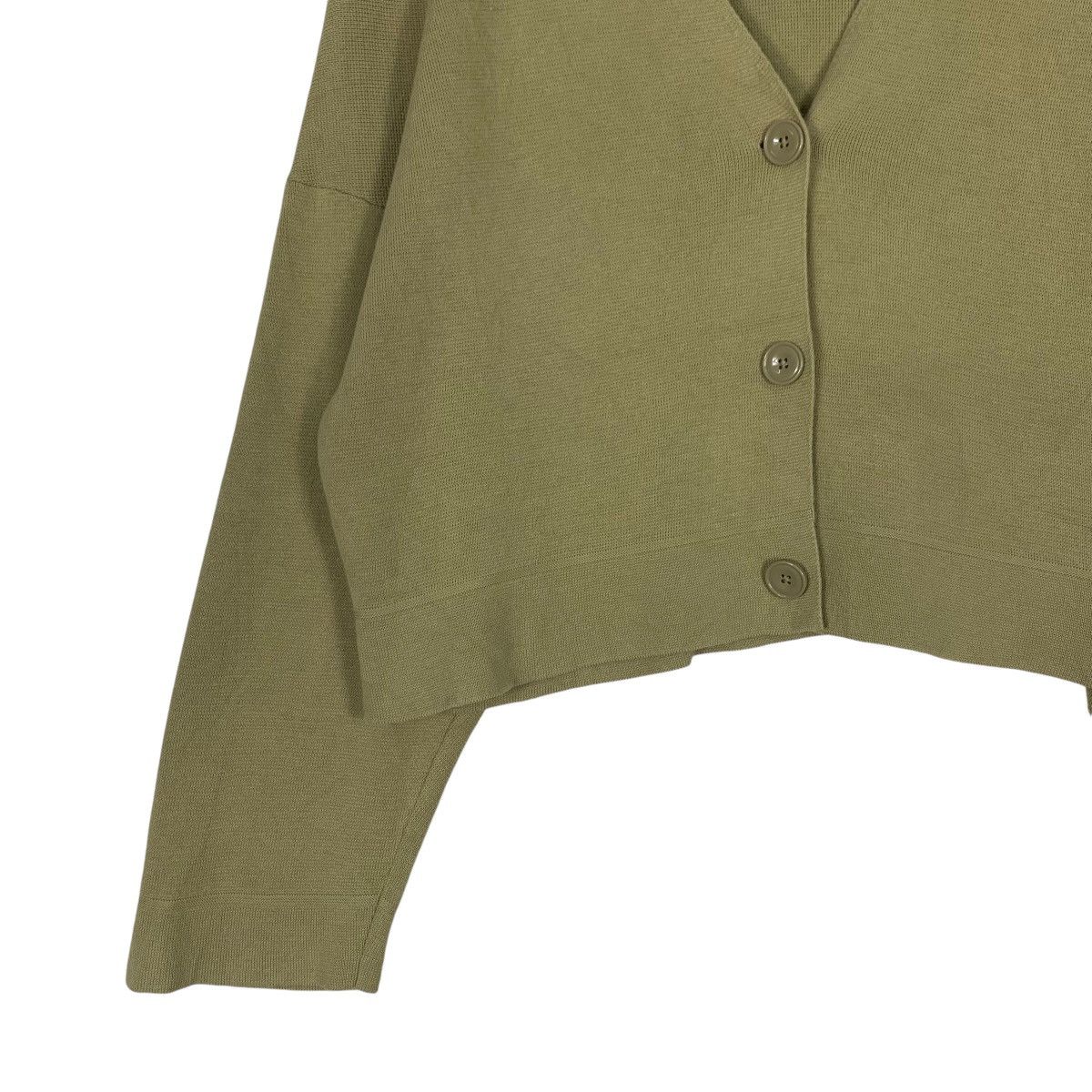 Uniqlo UNIQLO U Lemaire Green Cropped Cardigan #1187-C54 Size M / US 6-8 / IT 42-44 - 3 Thumbnail