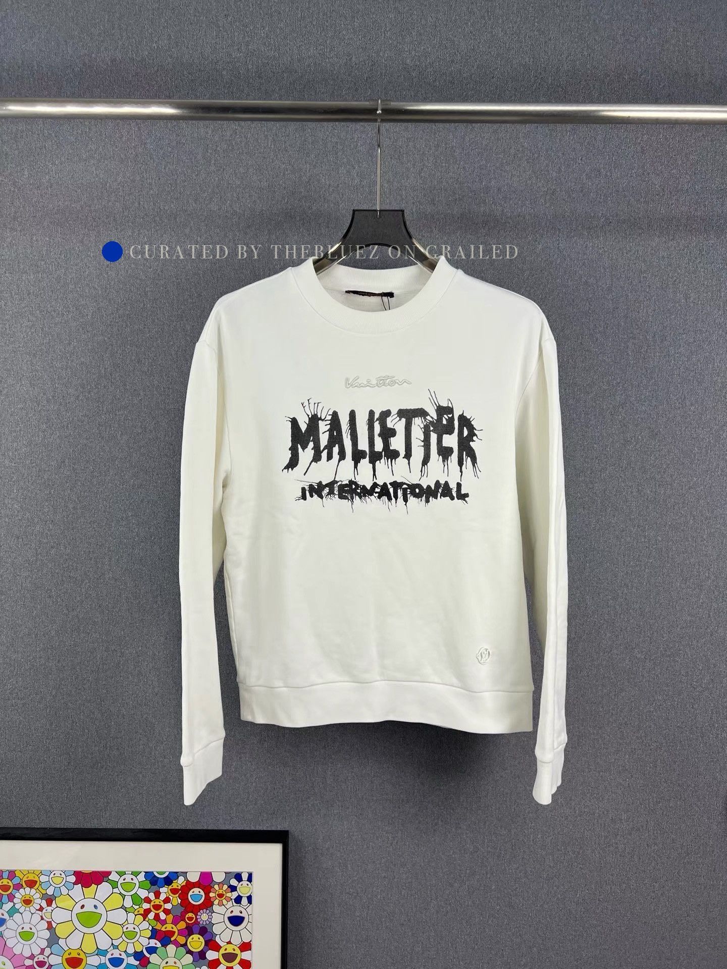 Louis Vuitton White Long-Sleeve Graphic Print Sweatshirt Size US M / EU 48-50 / 2 - 1 Thumbnail
