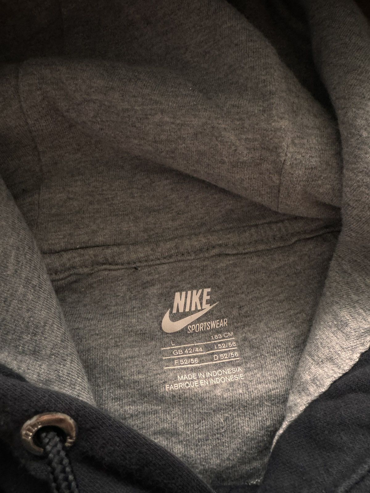 Nike × Vintage NIKE VINTAGE CENTER LOGO OVERSIZE BOXY HOODIE Size US L / EU 52-54 / 3 - 5 Thumbnail