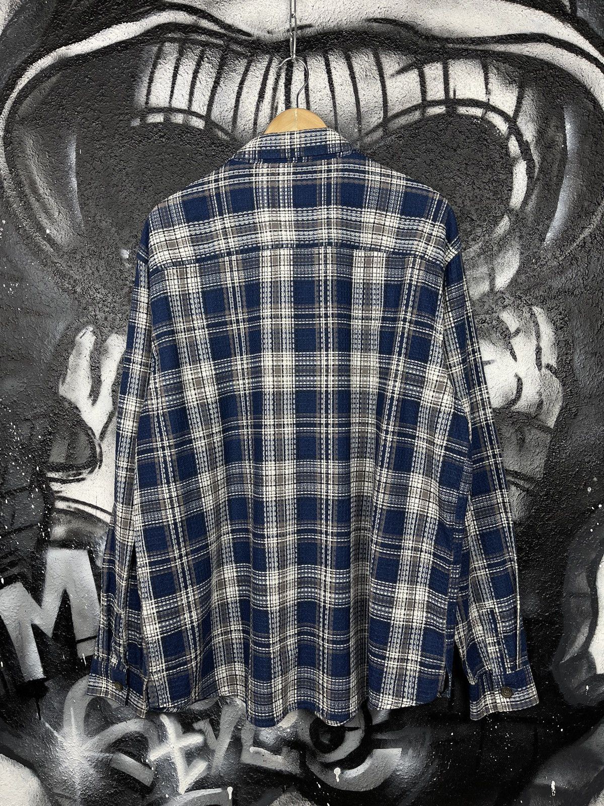 The Stronghold The Stronghold Plaid Knit Overshoot Shirt Men’s Size XL Size US L / EU 52-54 / 3 - 11 Thumbnail