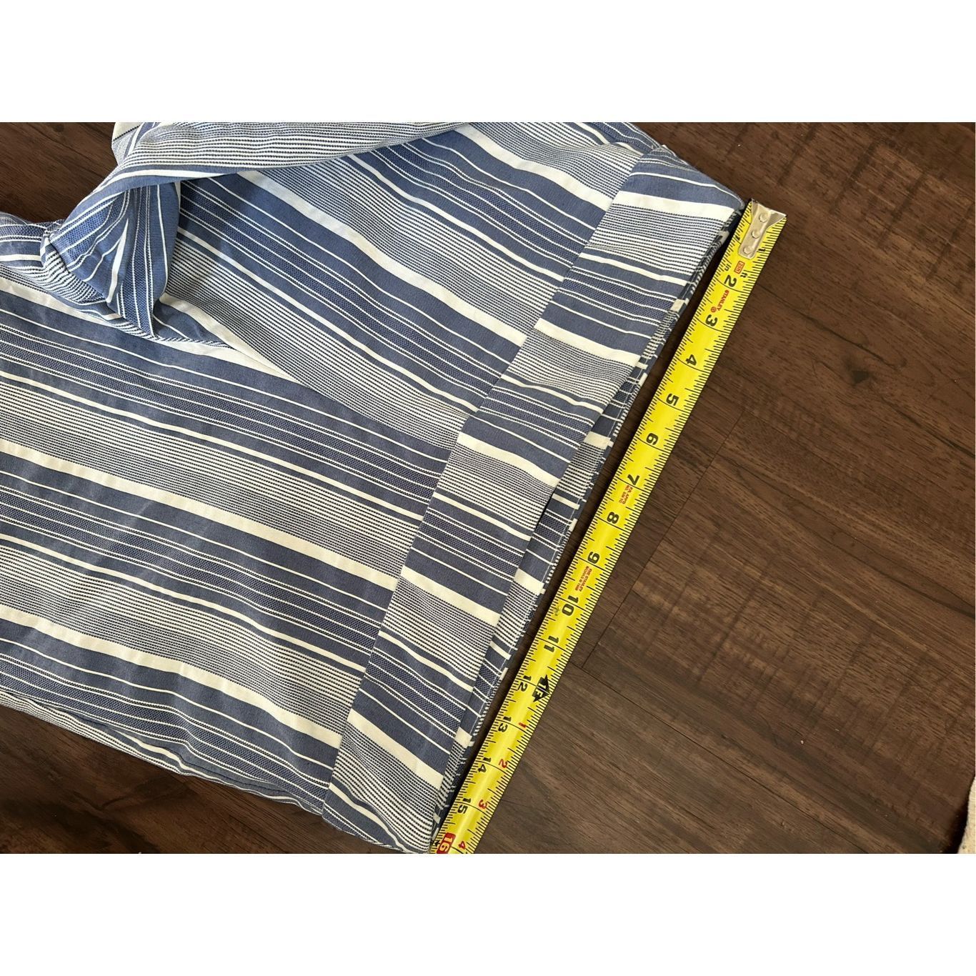Review HIVIEW Blue White Stripe Pull-on Capri Pants, Size 14P Petit Size 36" / US 14 / IT 50 - 3 Thumbnail