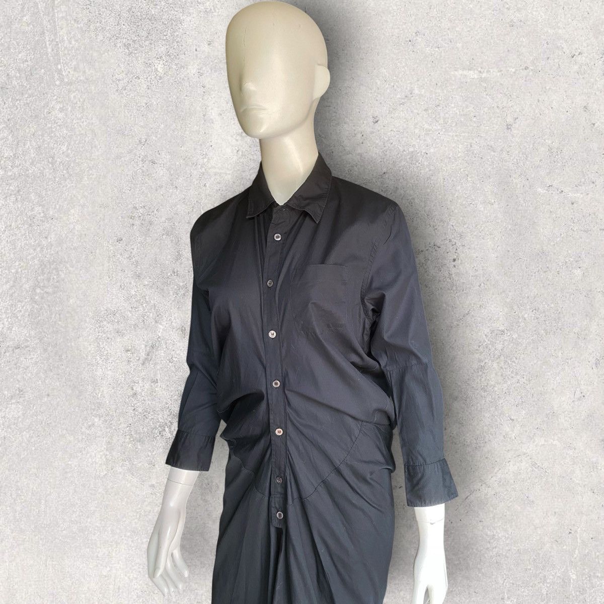 Junya Watanabe Fall11 Scrunch Pull Over Shirt Dress Size XS / US 0-2 / IT 36-38 - 4 Thumbnail