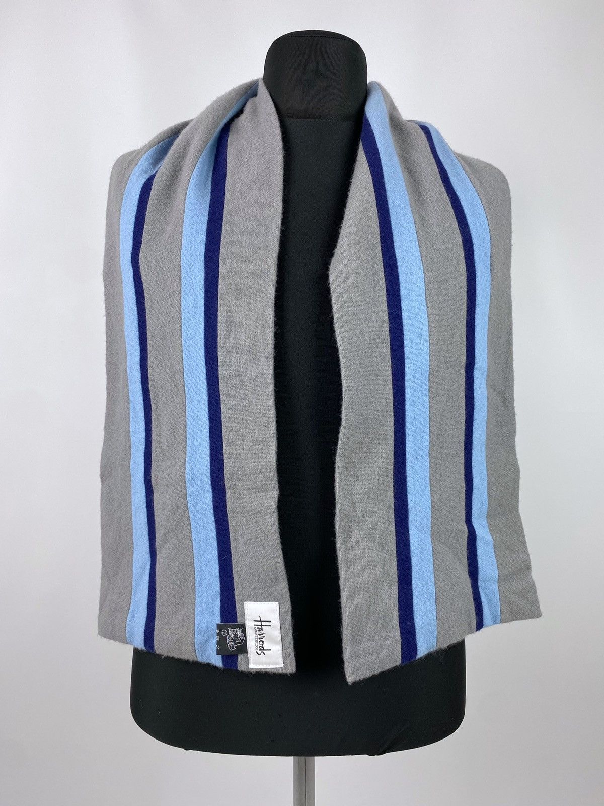 Harrods Harrods Knightsbridge Wool Striped College Scarf Size ONE SIZE - 2 Thumbnail