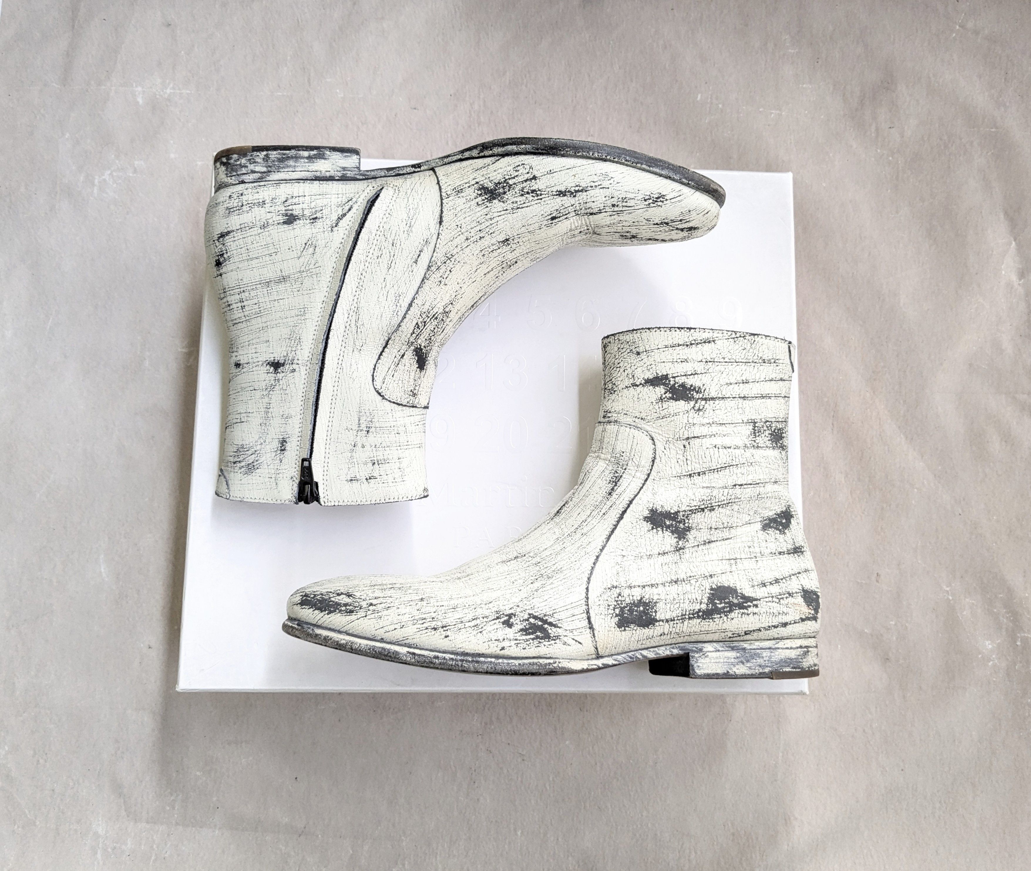 【希少】Maison Margiela ボアスリッポン　スニーカー 黒　24 MAISON MARGIELA SPRINTERS LOW TOP BLACK/WHITE/ANTHRACITE