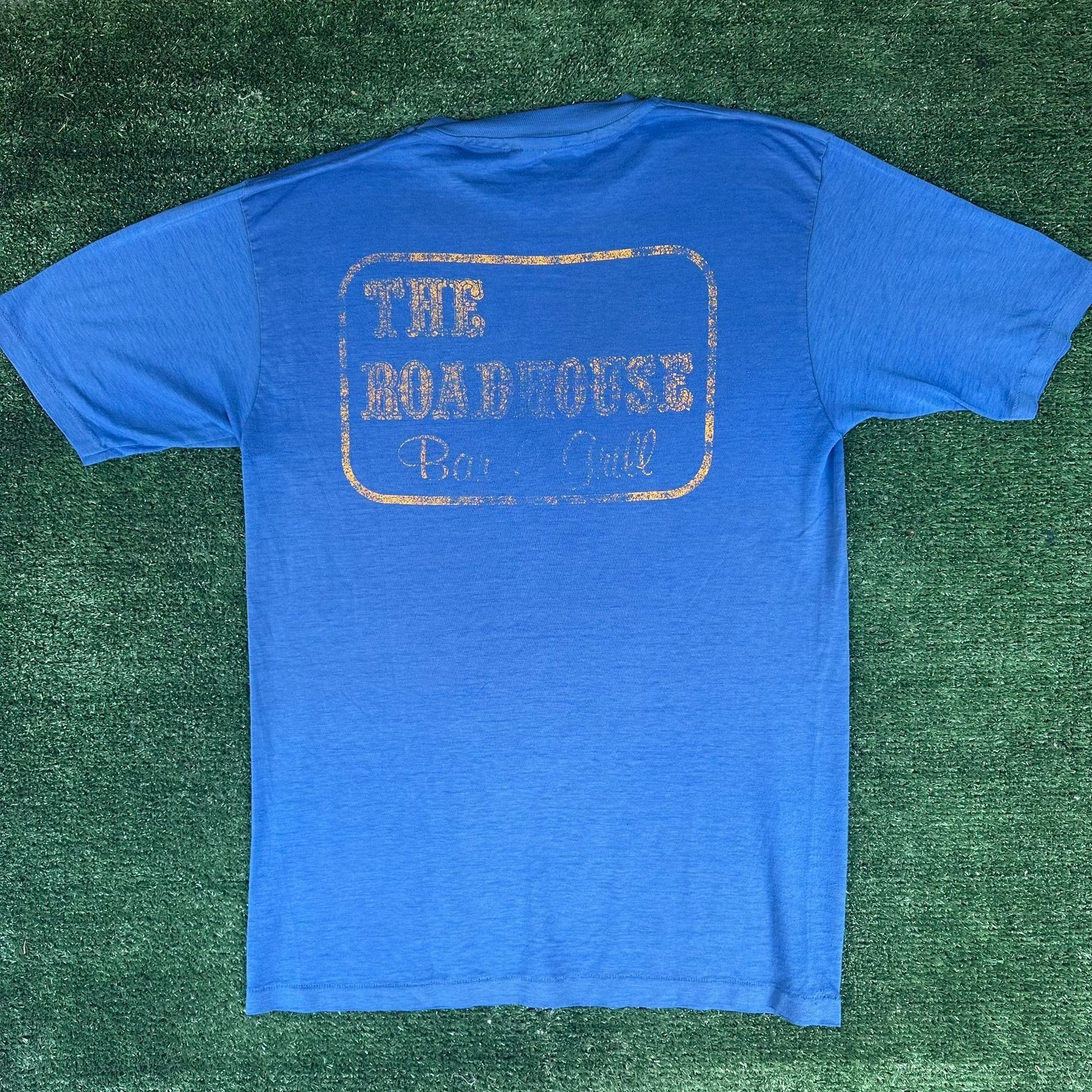 Hanes Vintage 80s Arizona Roadhouse Bar T-Shirt Blue M/L Single St Size US M / EU 48-50 / 2 - 1 Thumbnail