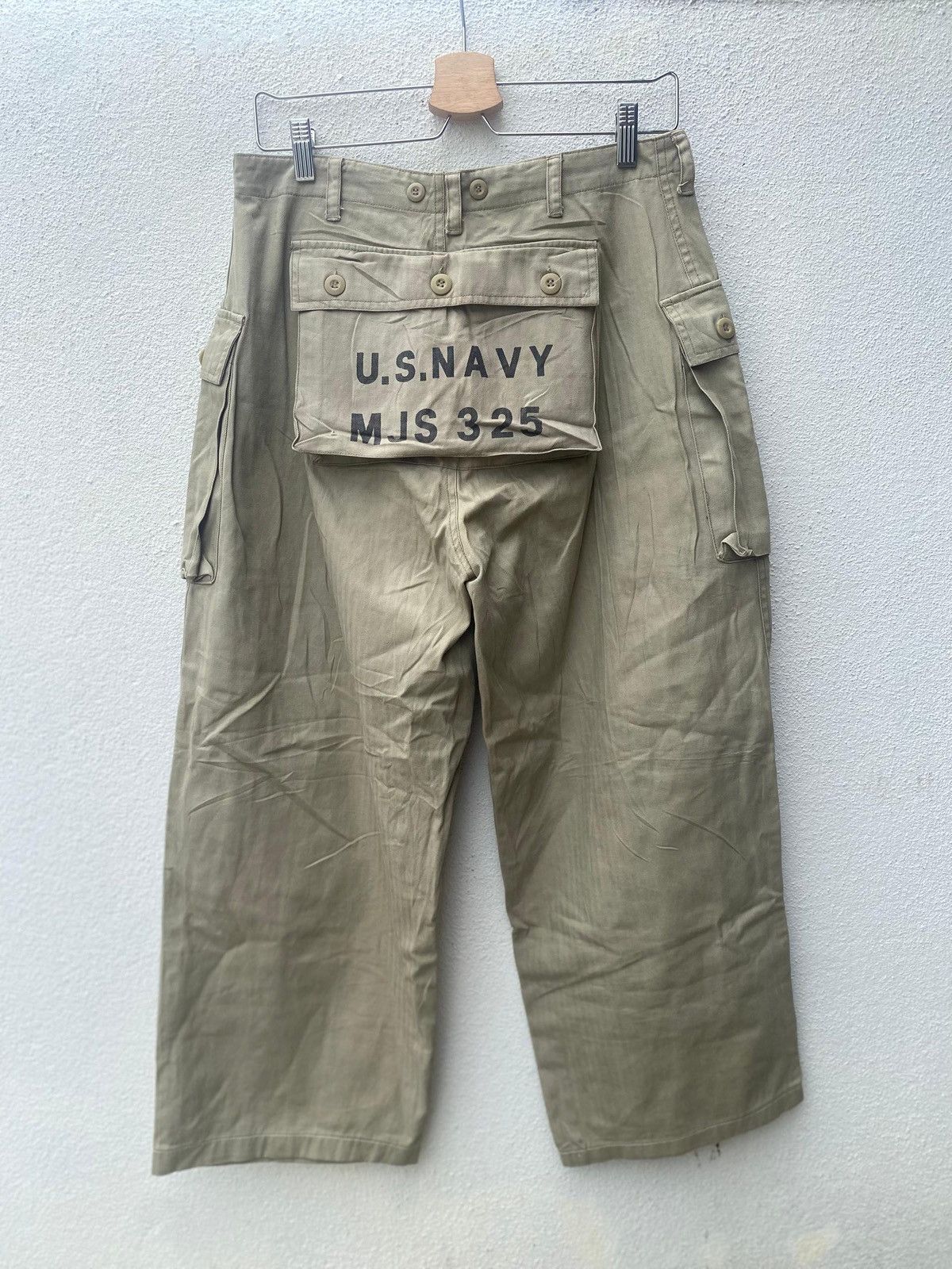 Vintage Vintage U.S. NAVY Military Cargo Monkey Pants Size US 31 - 1 Thumbnail