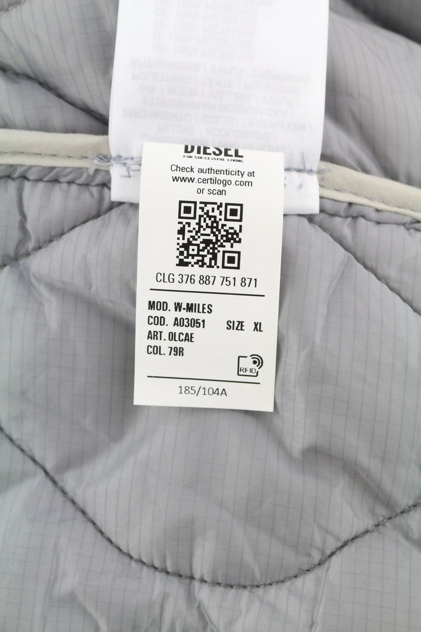 Diesel W-MILES XL Parka Removable Lining Hooded Jacket 40042 Size US XL / EU 56 / 4 - 16 Thumbnail