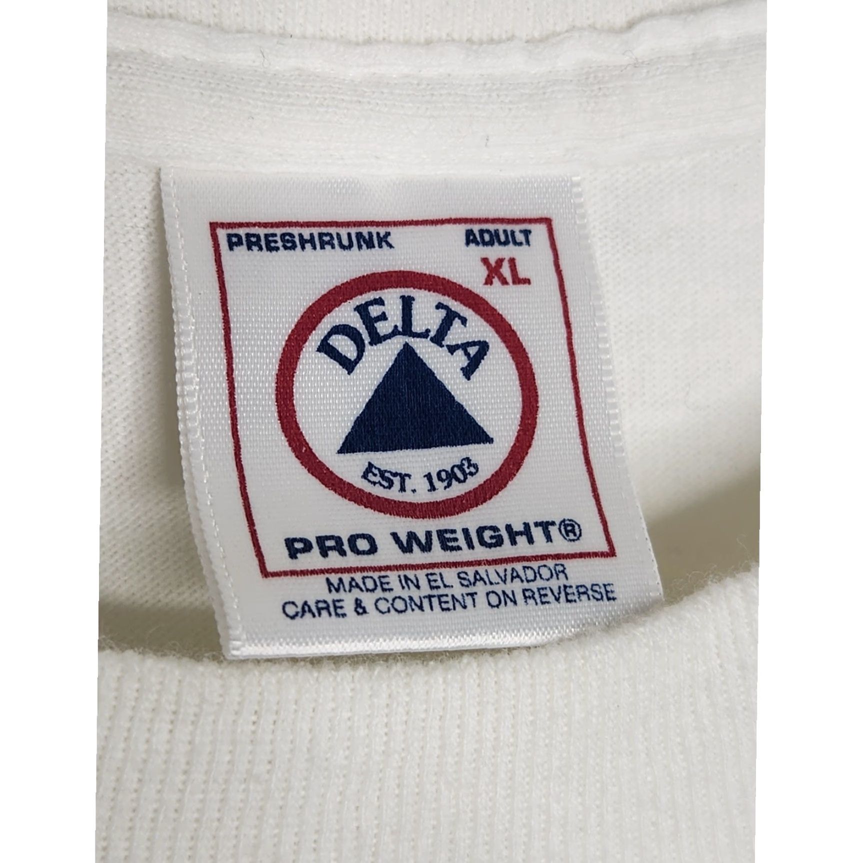 Delta VINTAGE Delta Reindeer Santa Obscure Punk Funny Christmas Holiday XL Unisex Adults White Size US XL / EU 56 / 4 - 4 Thumbnail