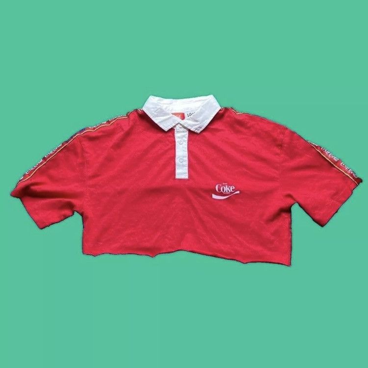 Coca Cola × Cotton On Cotton On Coca Cola Cropped Polo Shirt Size XS / US 0-2 / IT 36-38 - 1 Thumbnail